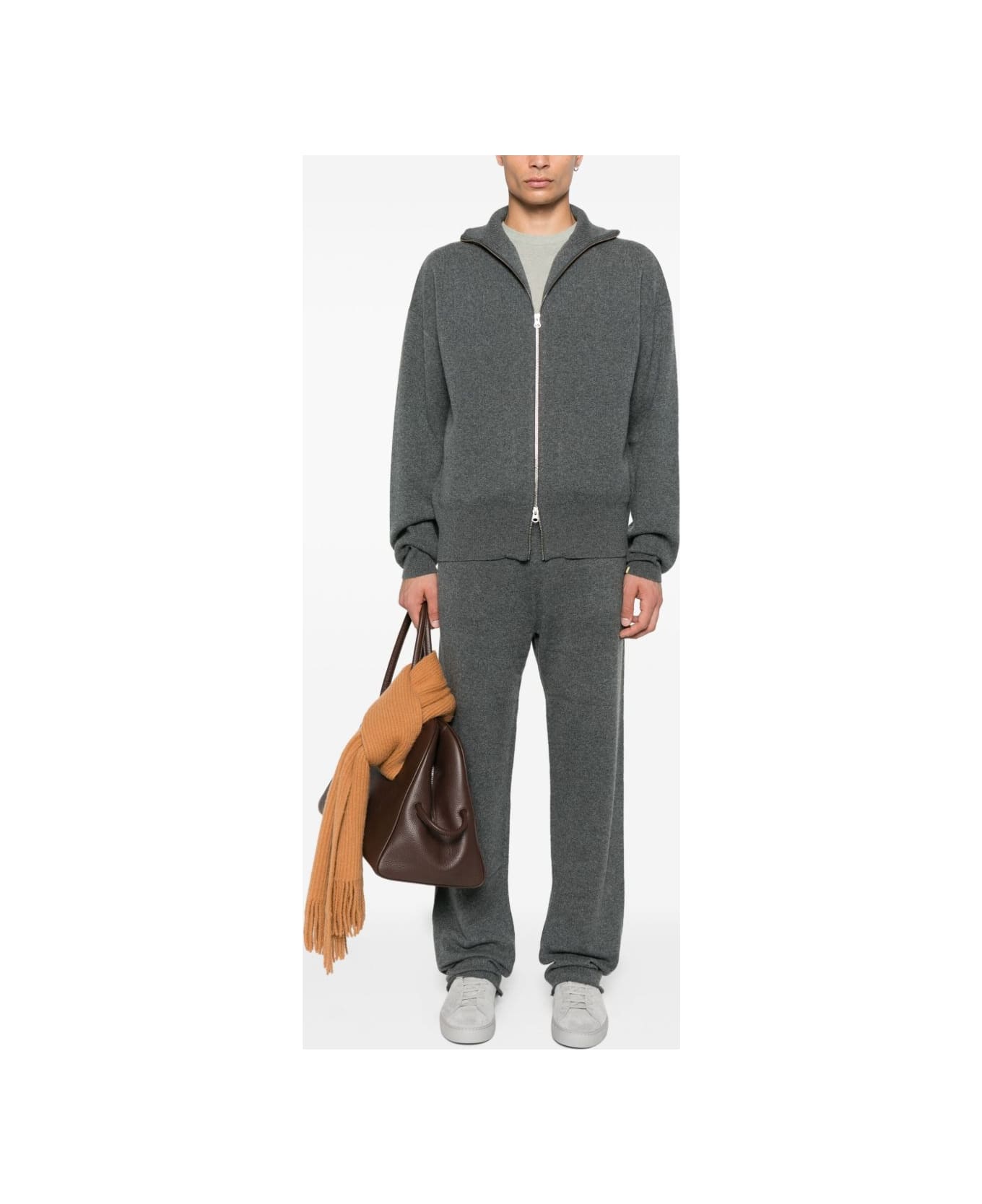 Extreme Cashmere Cashmere Zipped Cardigan - Grey