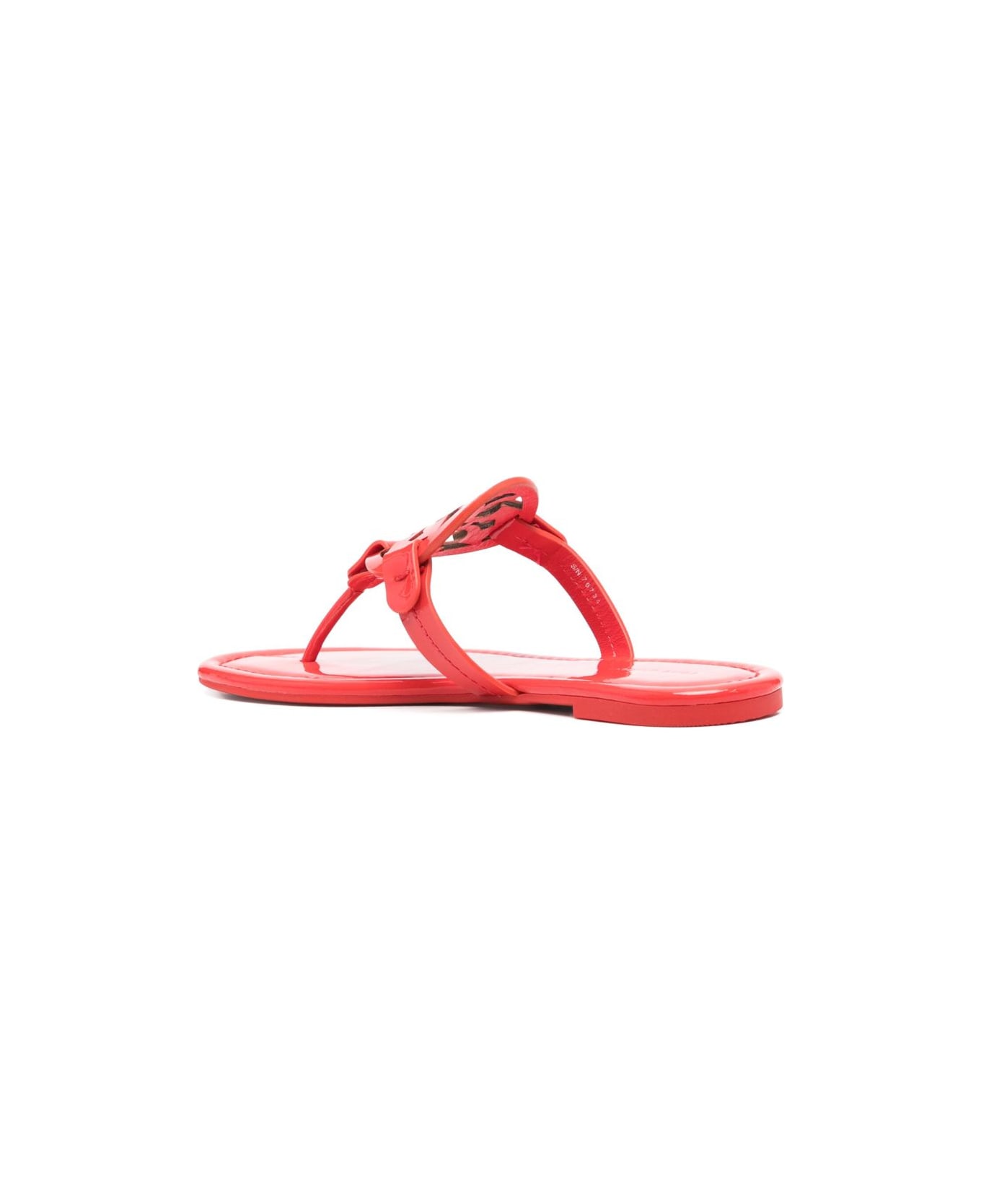 Tory Burch Miller Leather Thong Sandals - Red