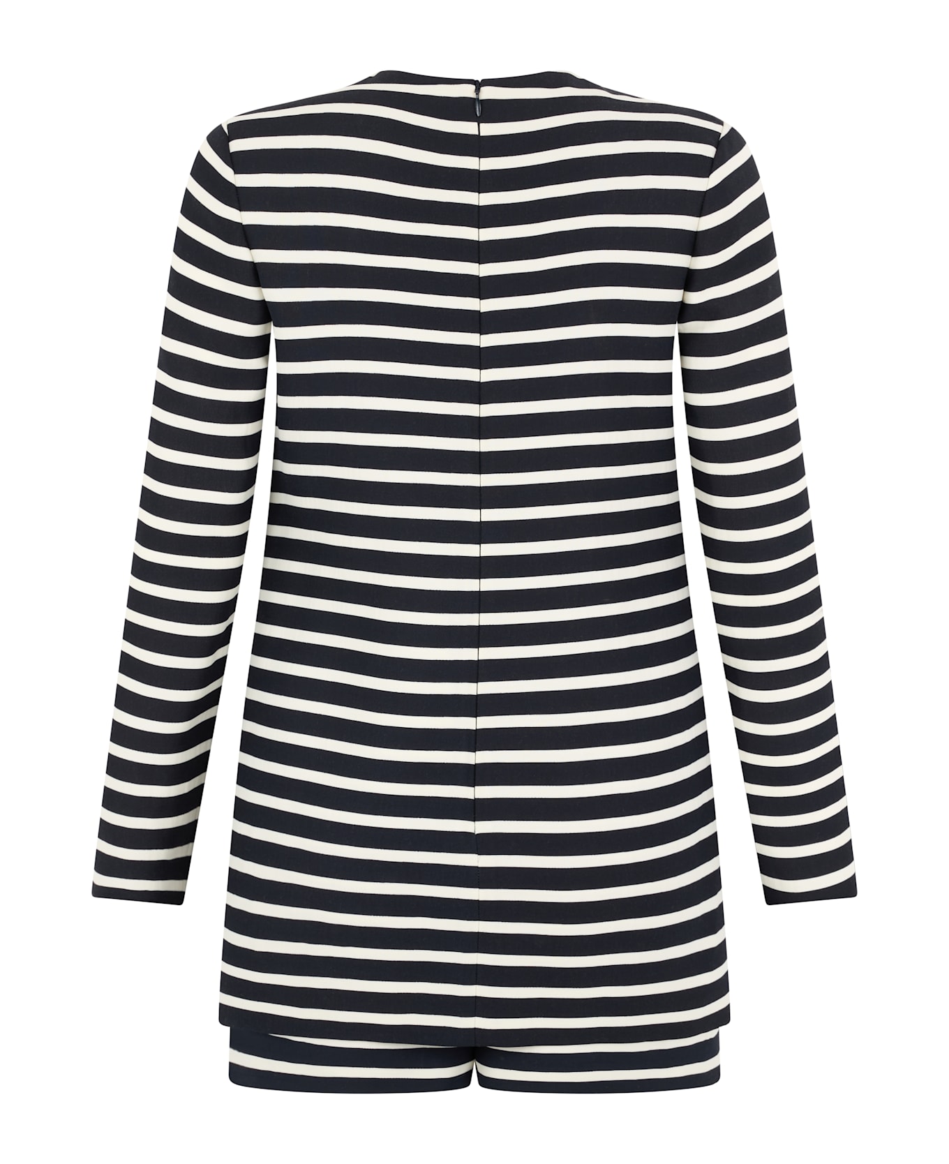 Valentino Garavani Short Striped Suit. - black