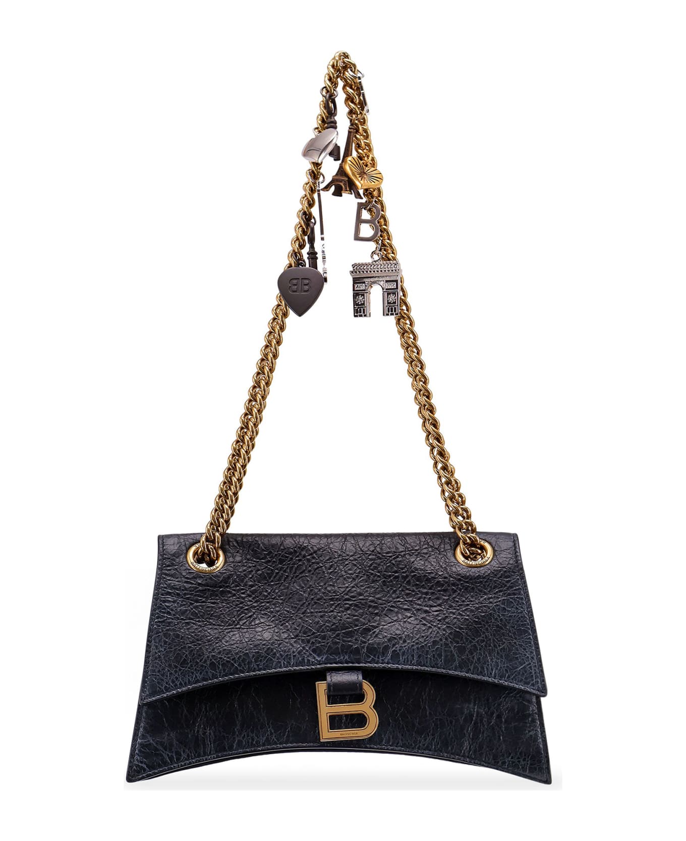 Balenciaga Crush S Shoulder Bag - Black