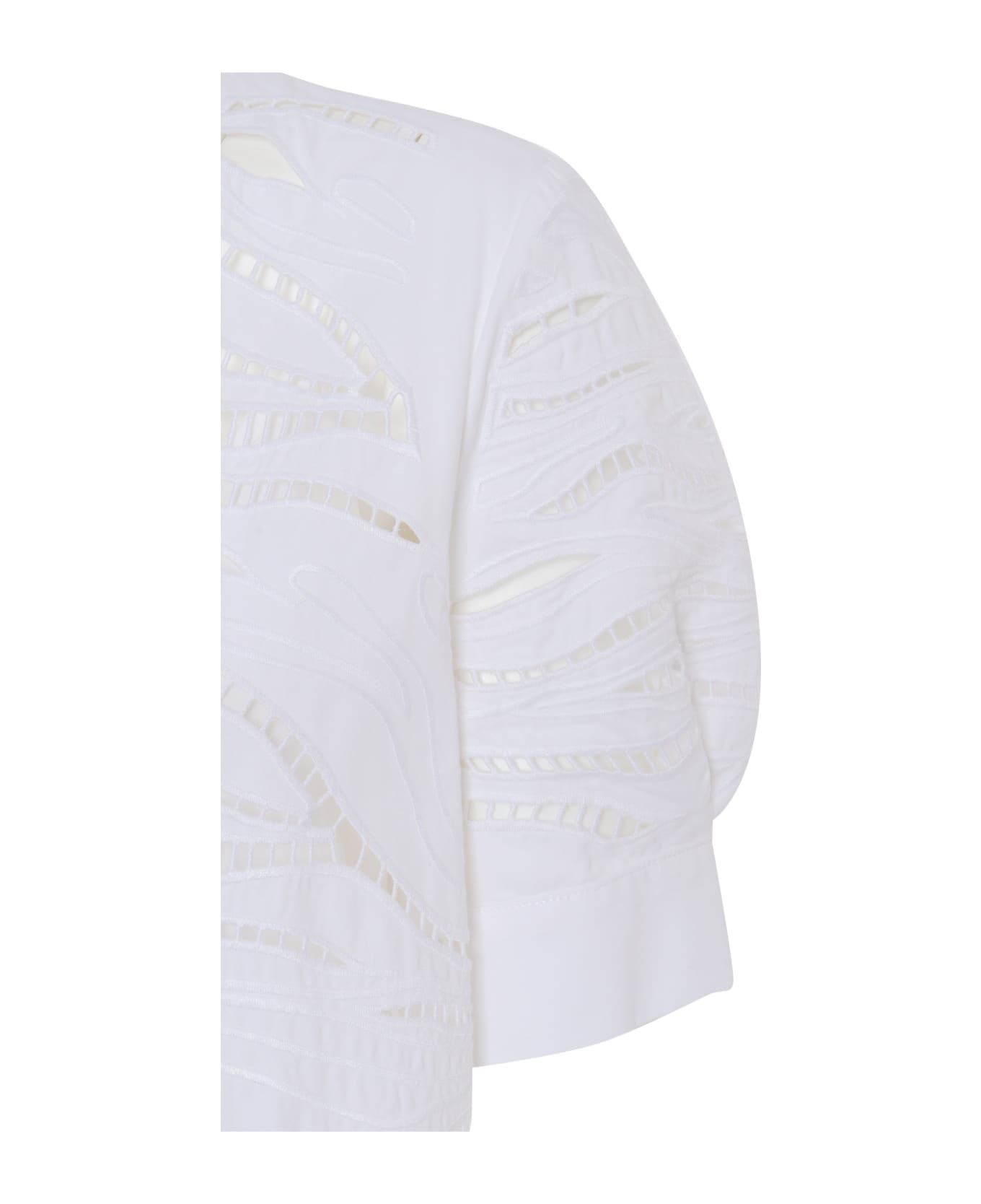 Max Mara Studio White Mirca Dress - WHITE ニットウェア