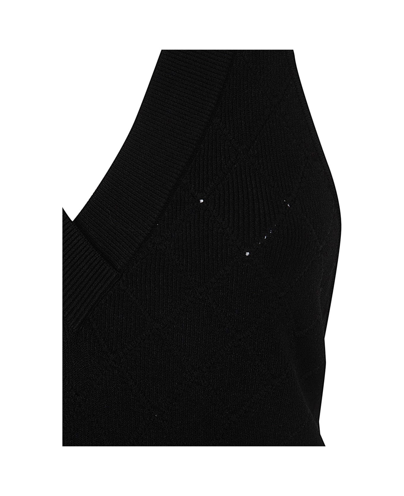 Balmain Halterneck Knit Midi Dress - Pa Noir ワンピース＆ドレス