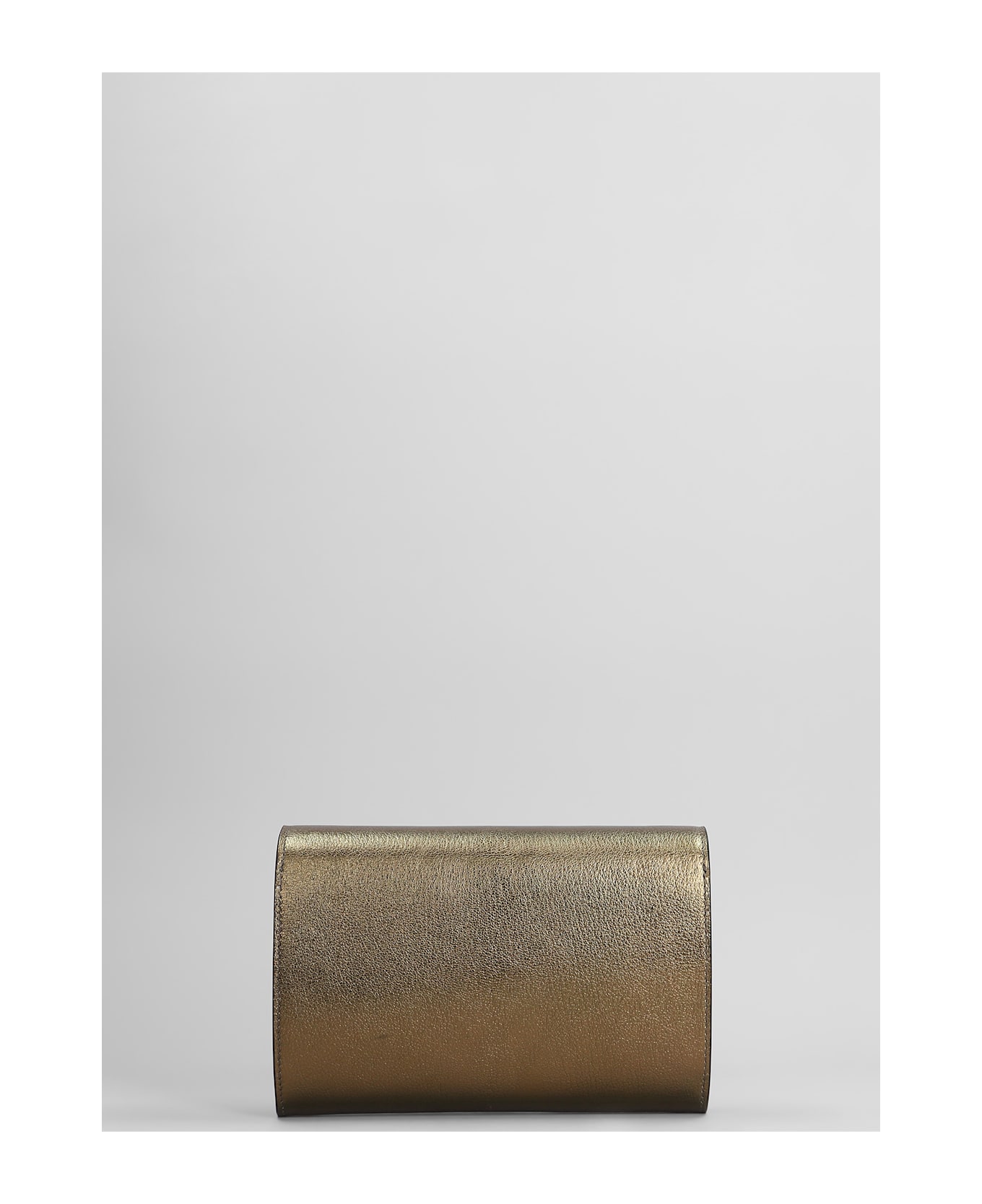 Lanvin Concerto Wallet Clutch In Bronze Leather - bronze