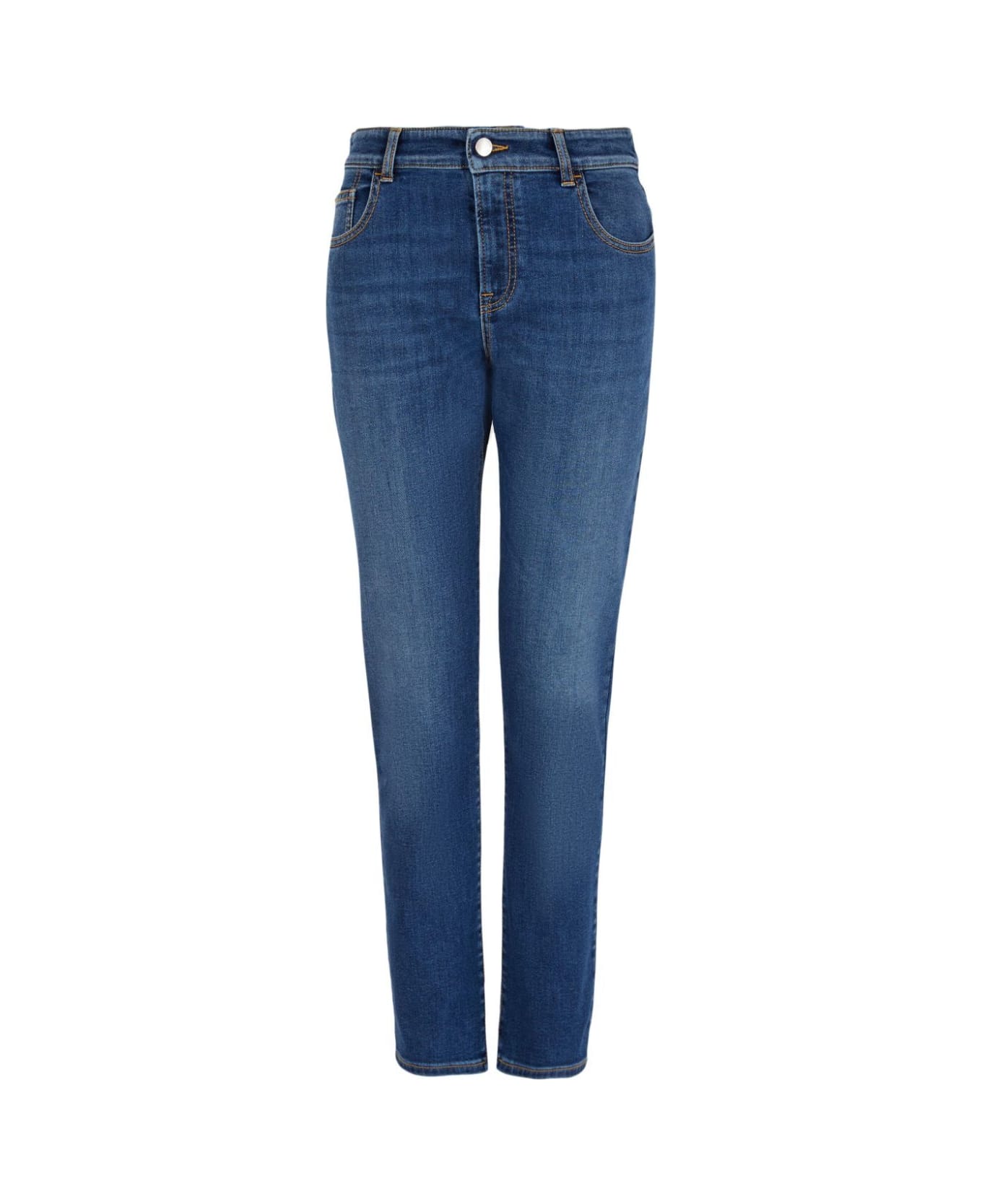 Emporio Armani Straight Leg Jeans - Medium Denim Blue デニム