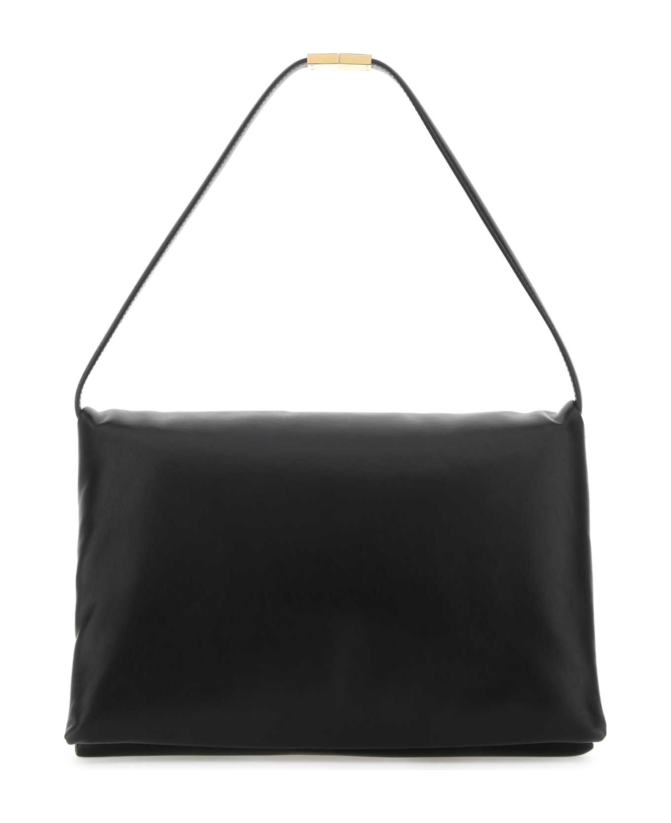 Marni Black Leather Shoulder Bag - BLACK