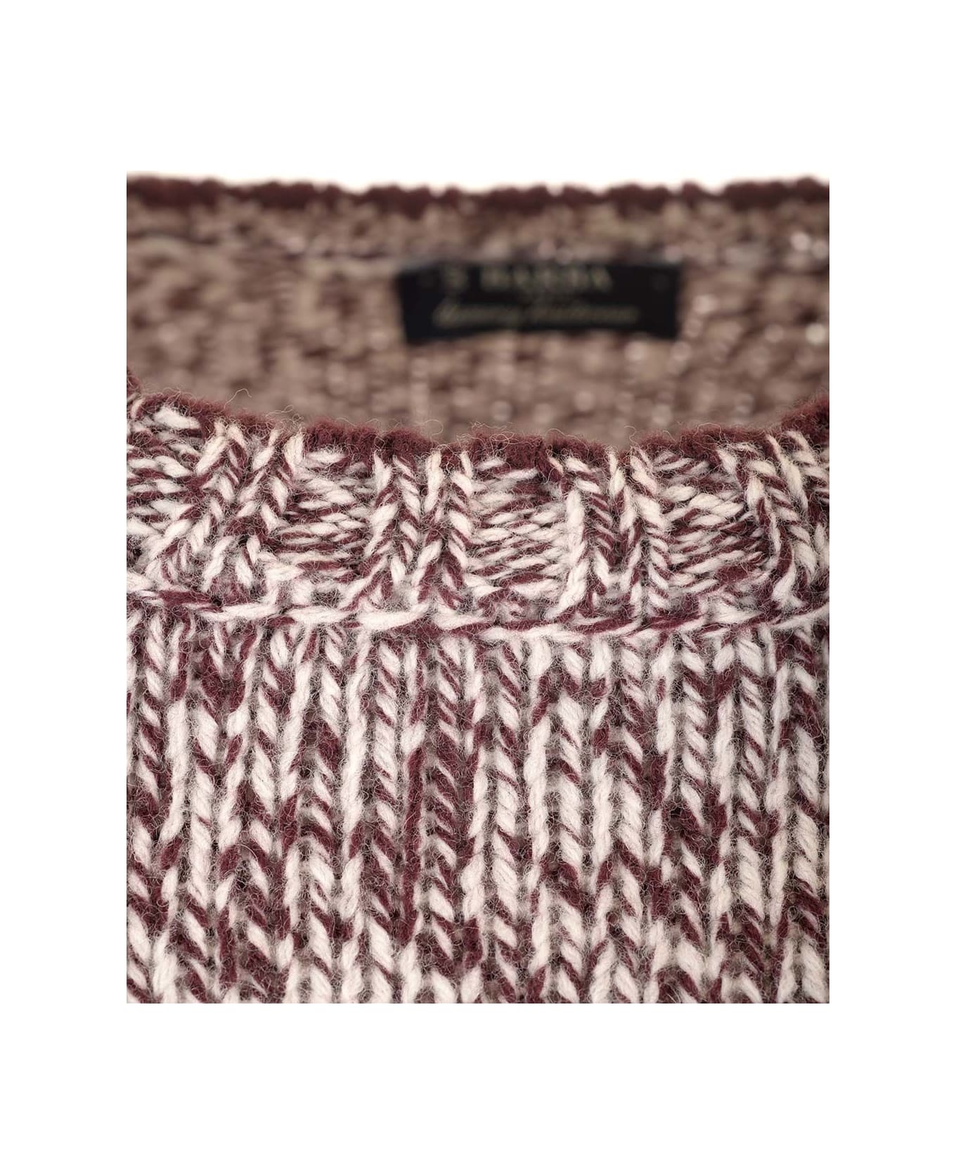 Barba Napoli Moulinè Wool Crewneck Sweater - Multicolor