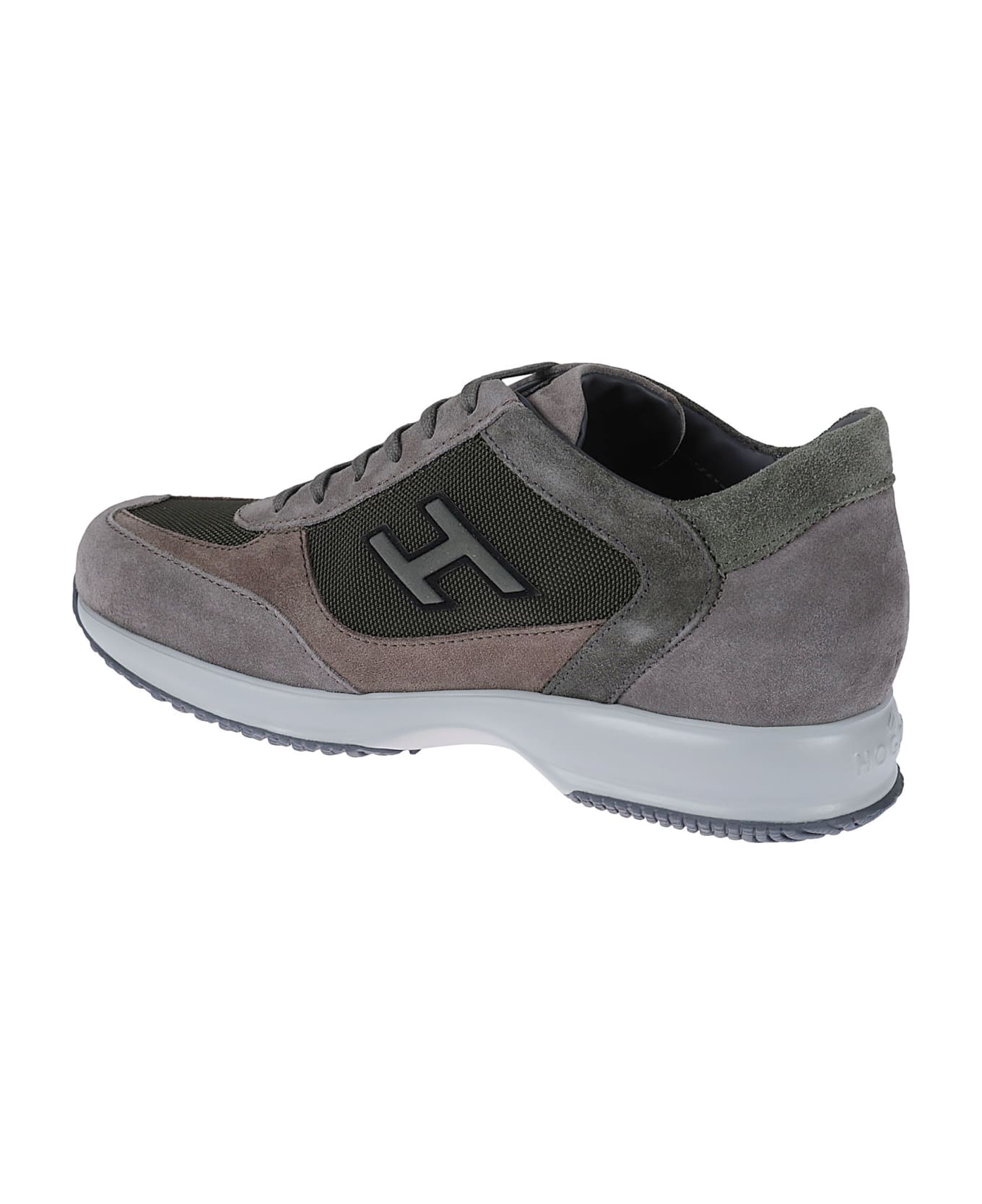 Hogan Interactive Gflock Sneakers - Taupe