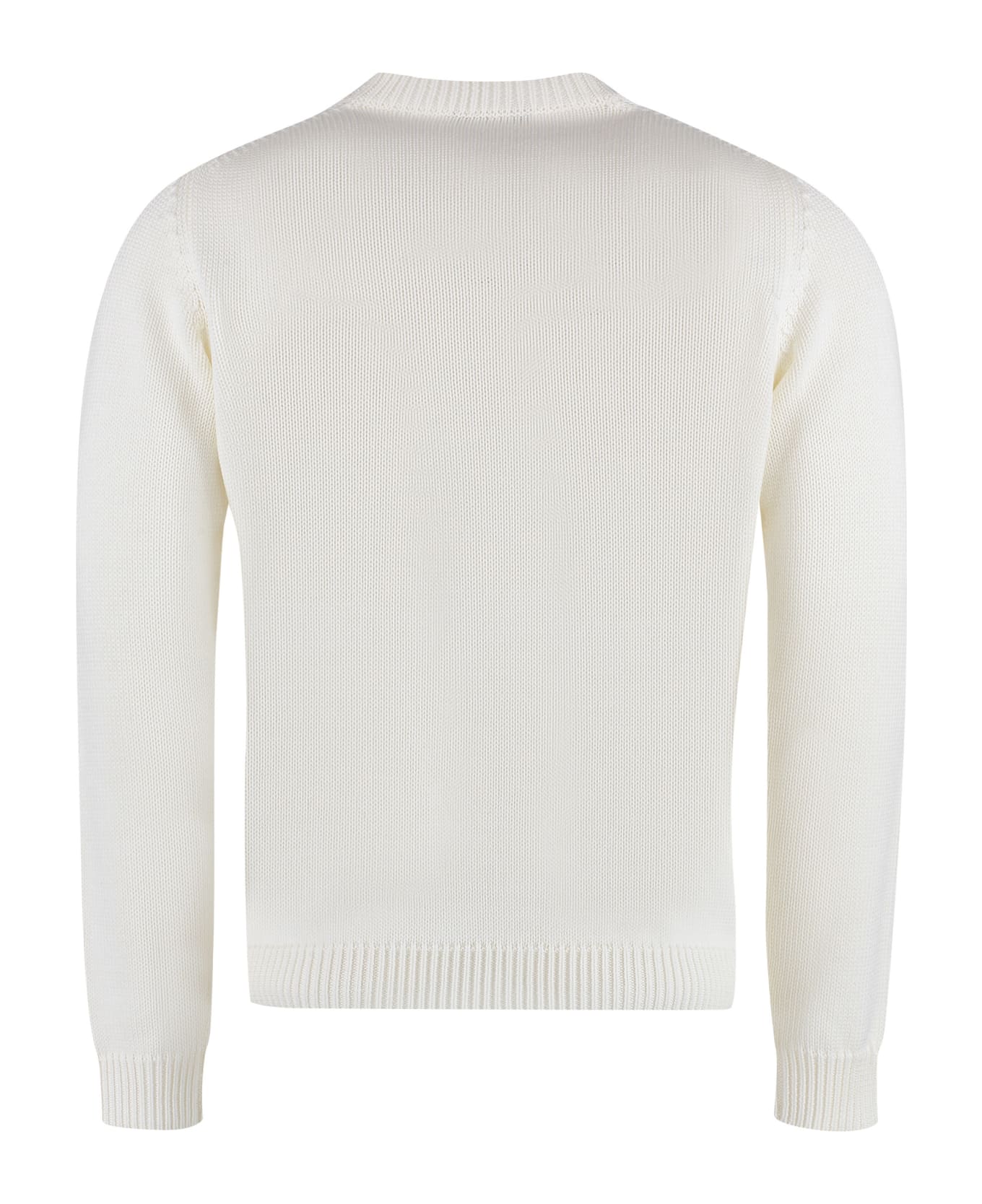 Roberto Collina Crew-neck Wool Sweater - White