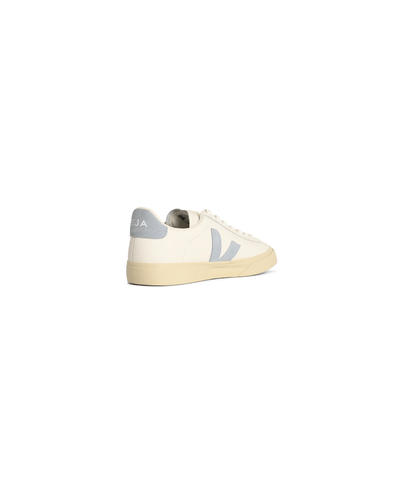 Veja 'campo' White And Light Blue Leather Sneakers - White