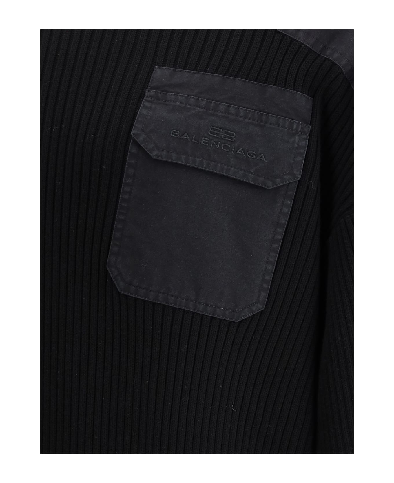 Balenciaga Military Sweater - Black