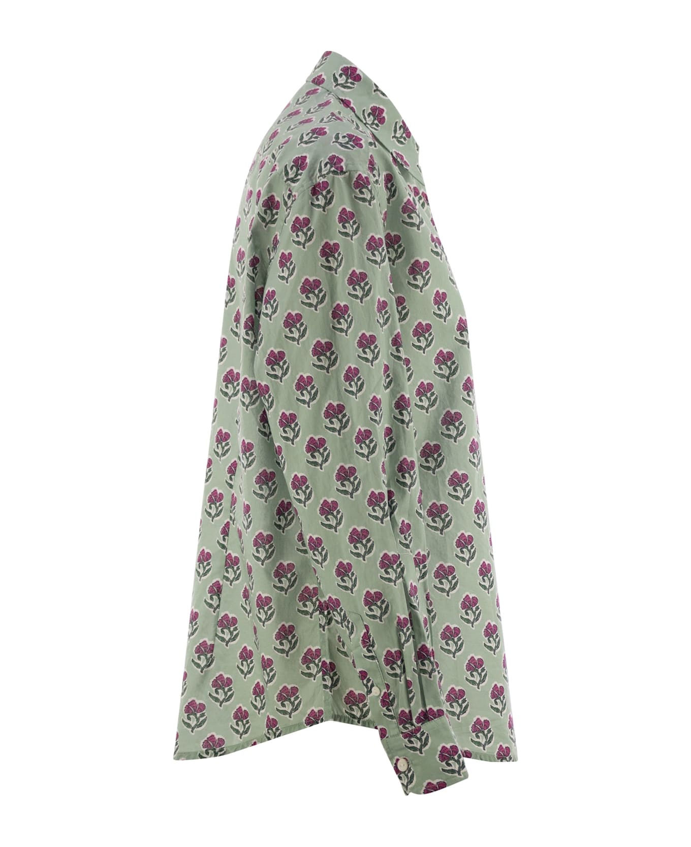 MC2 Saint Barth Meredith - Cotton Shirt With Pattern - Green