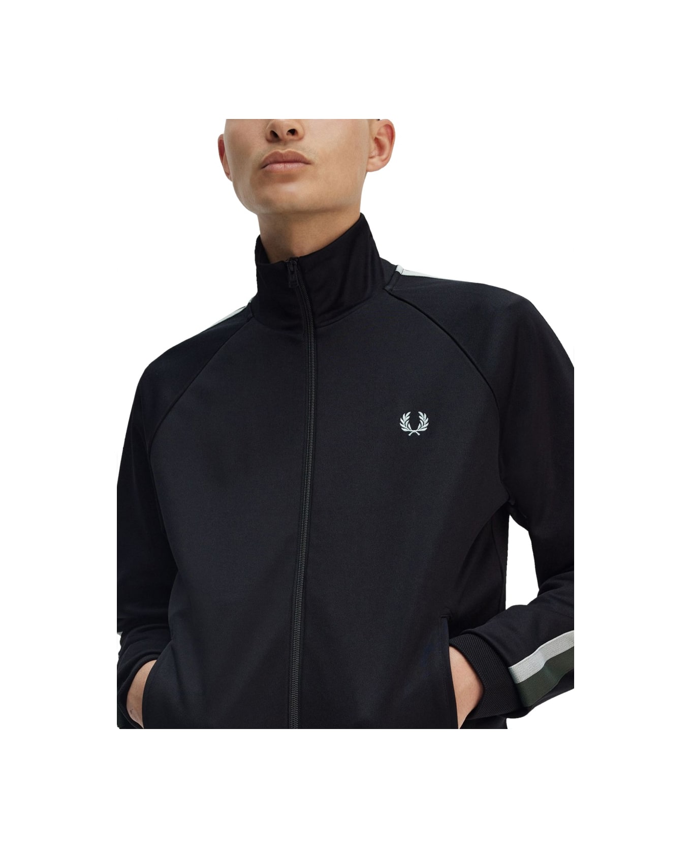 Fred Perry Track Jacket - BLACK