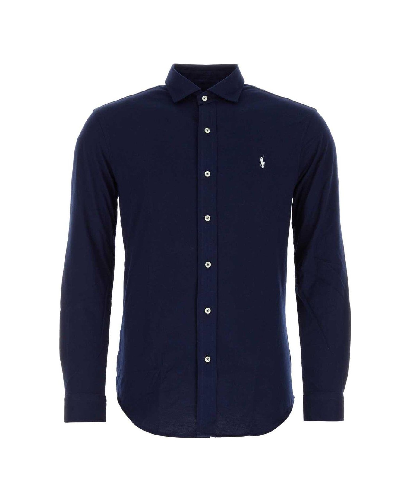 Polo Ralph Lauren Polo Pony Embroidered Buttoned Shirt - Blu