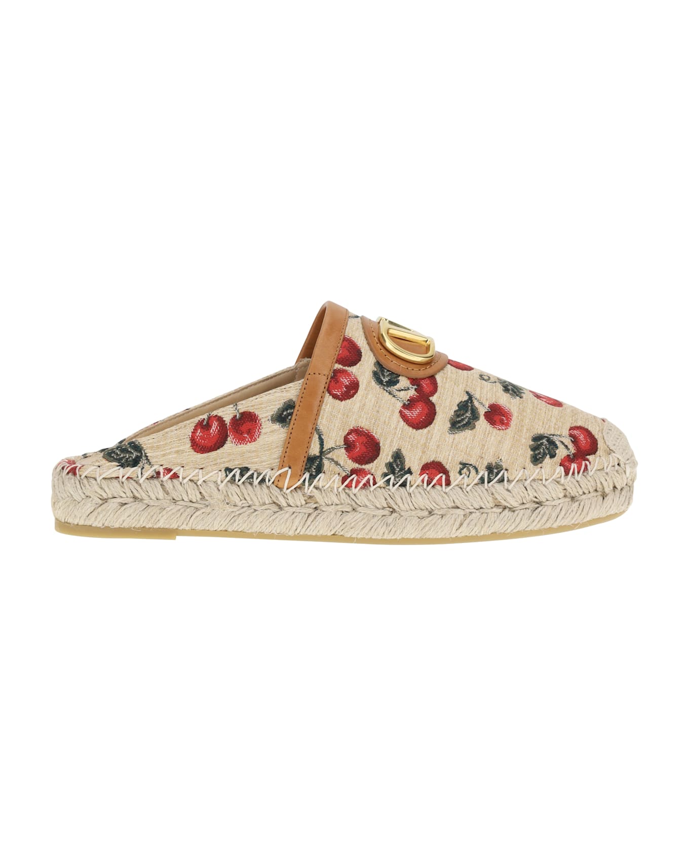 Valentino Garavani Vlogo Cherryfic Espadrilles Mules