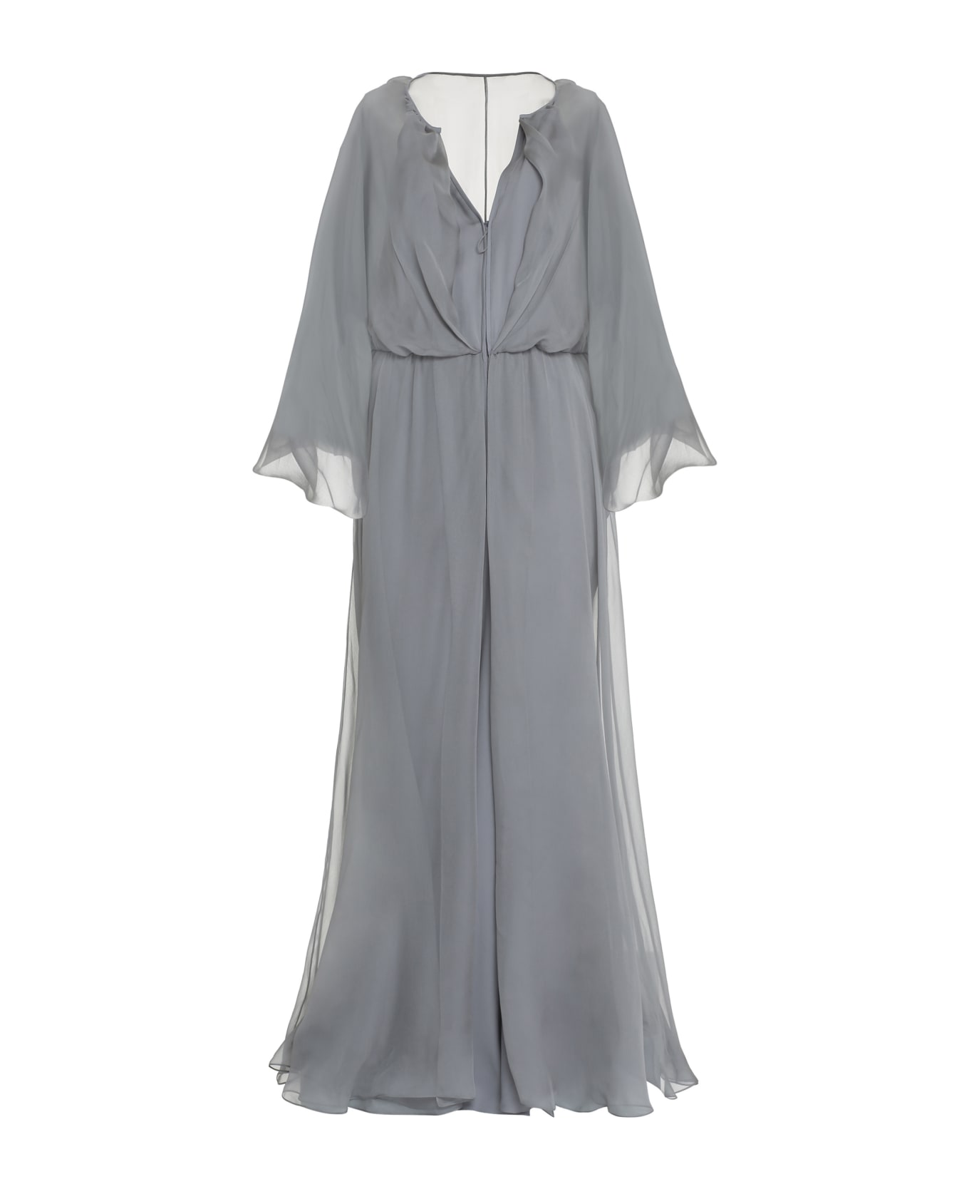 Giorgio Armani Silk Maxi Dress - Grey