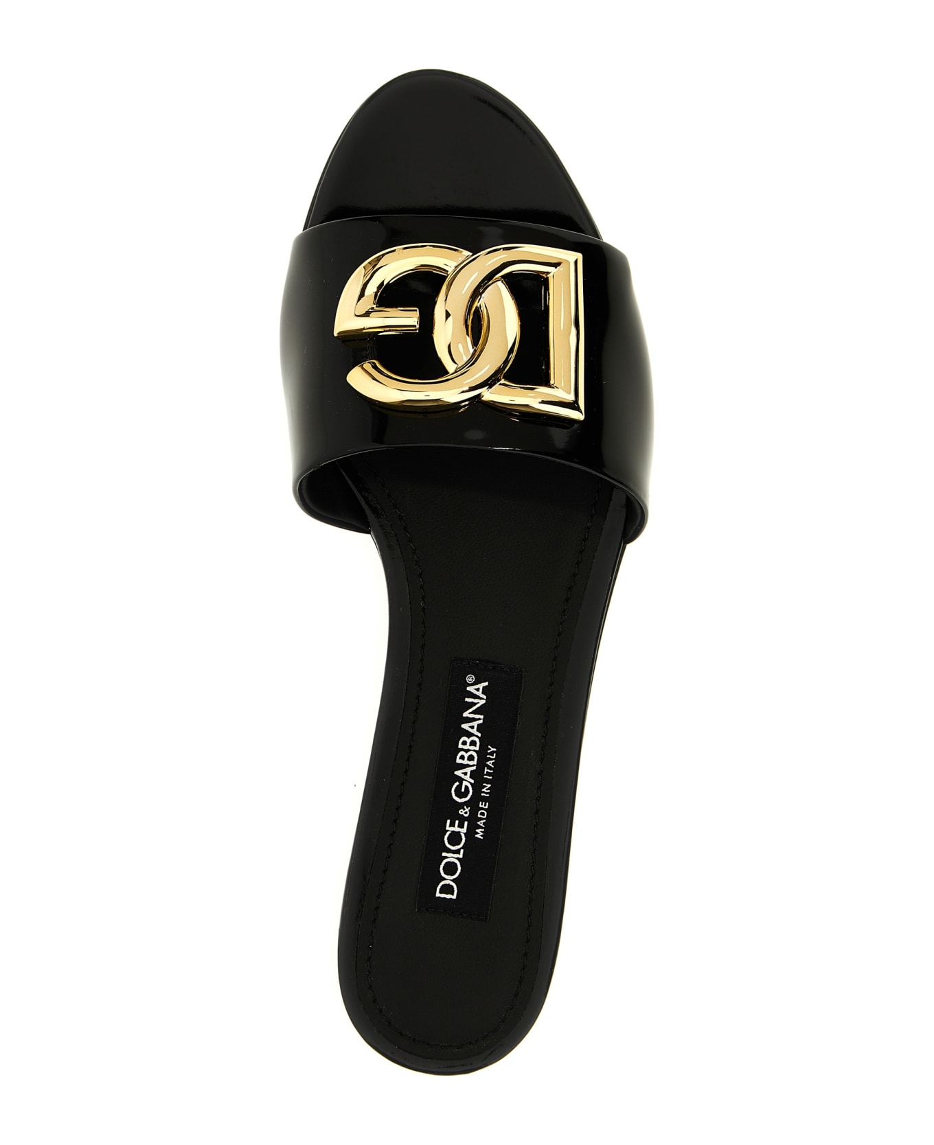 Dolce & Gabbana Dg Logo Sandals - NERO
