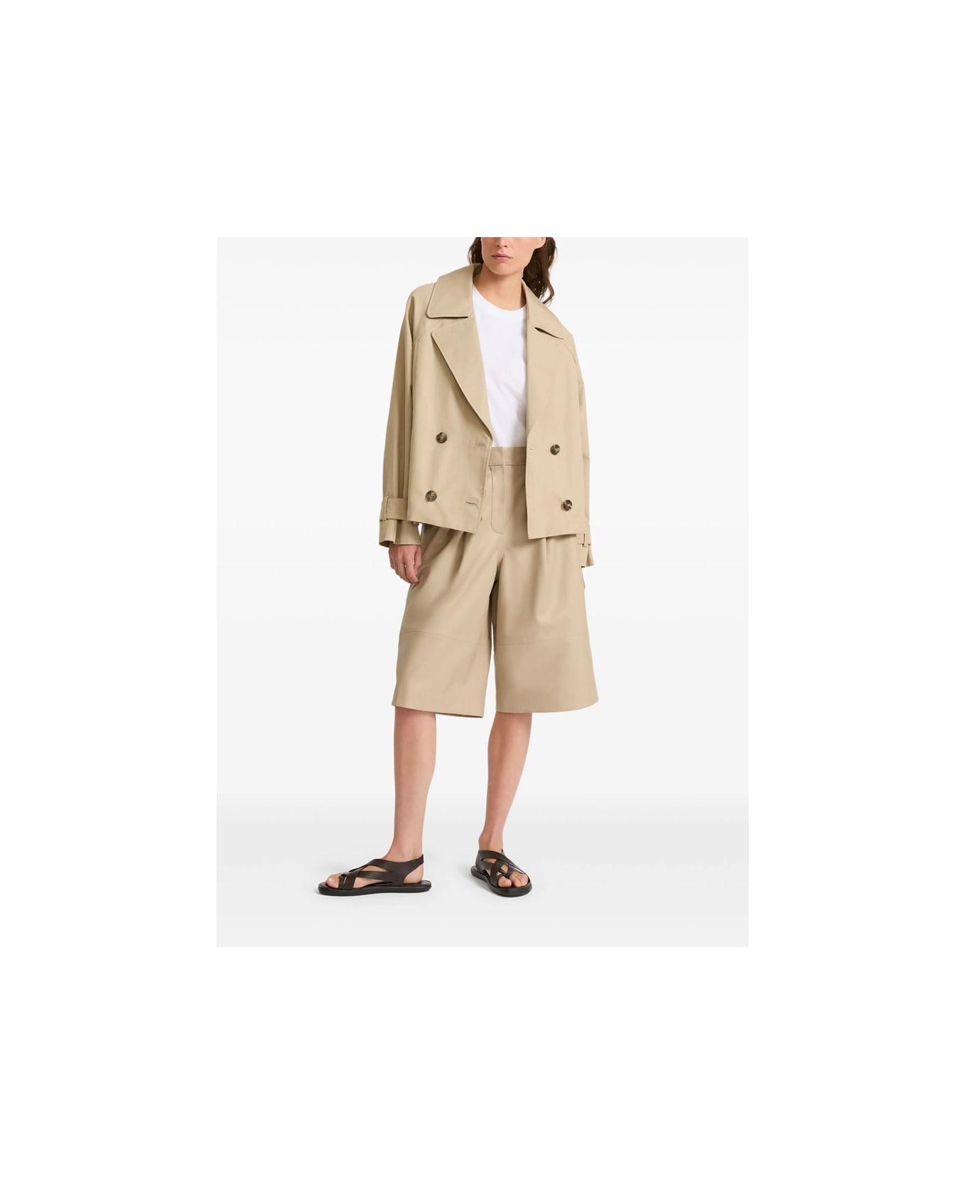 Yves Salomon Jacket - NEUTRALS