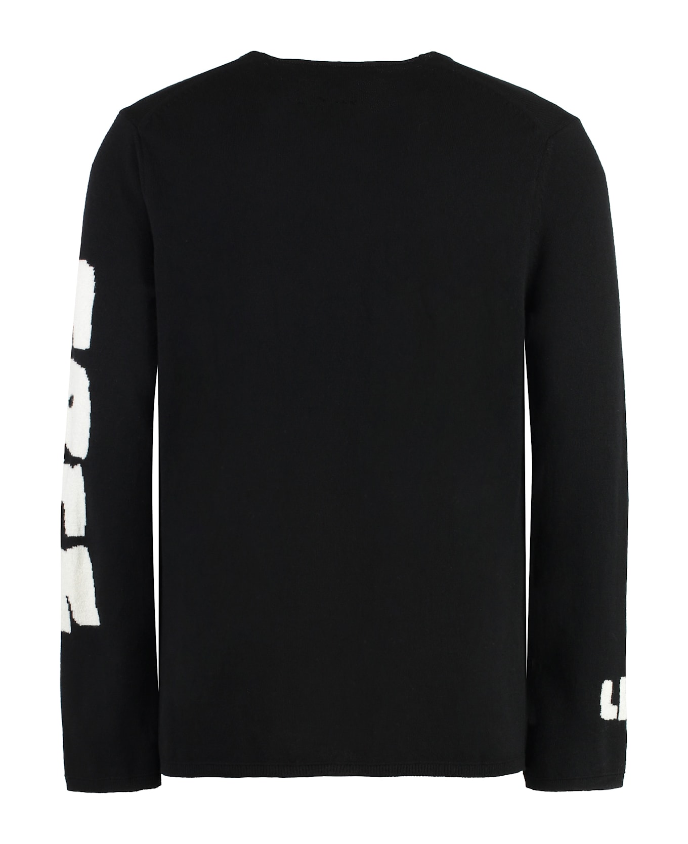 Comme des Garçons Shirt Crew-neck Wool Sweater - black