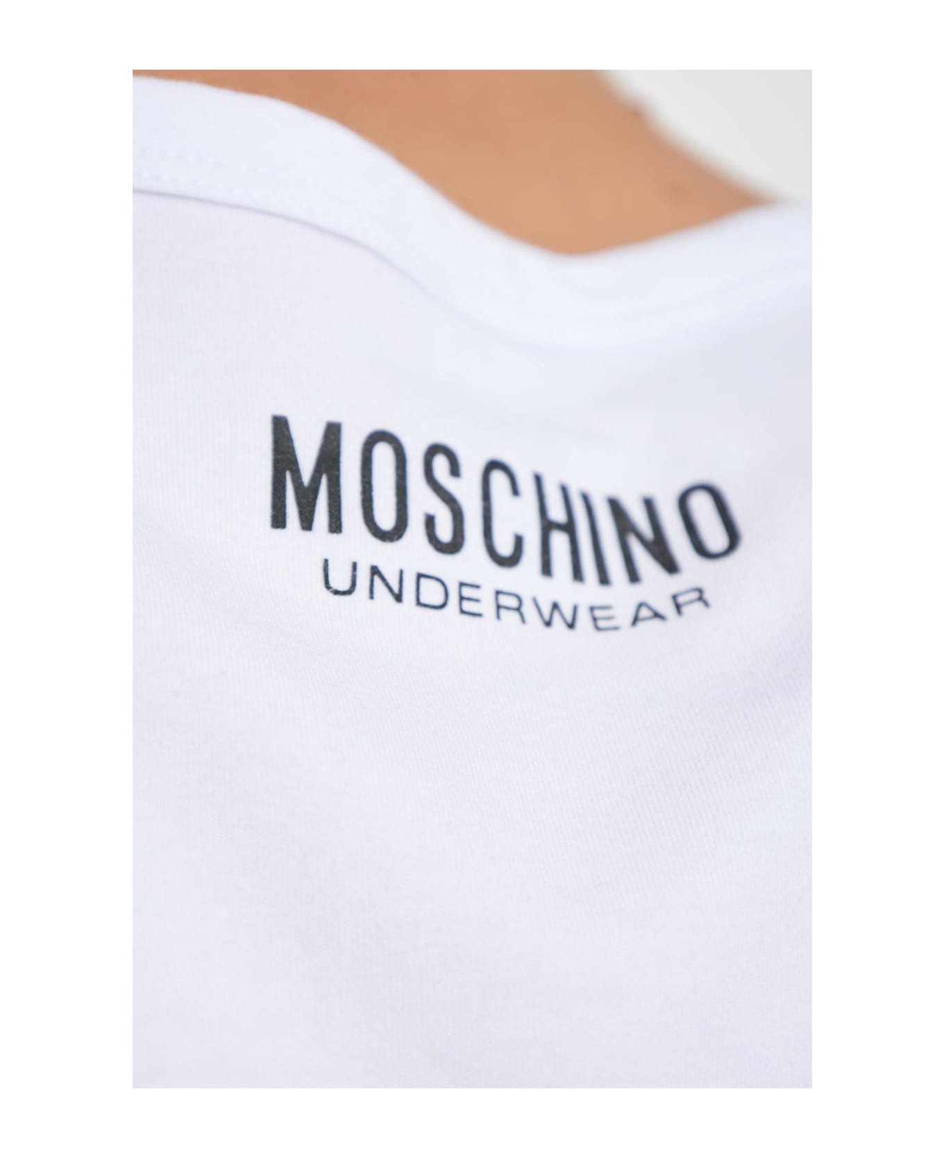 Moschino 2-pack Of T-shirts From The 
underwear
 Collection - WHITE