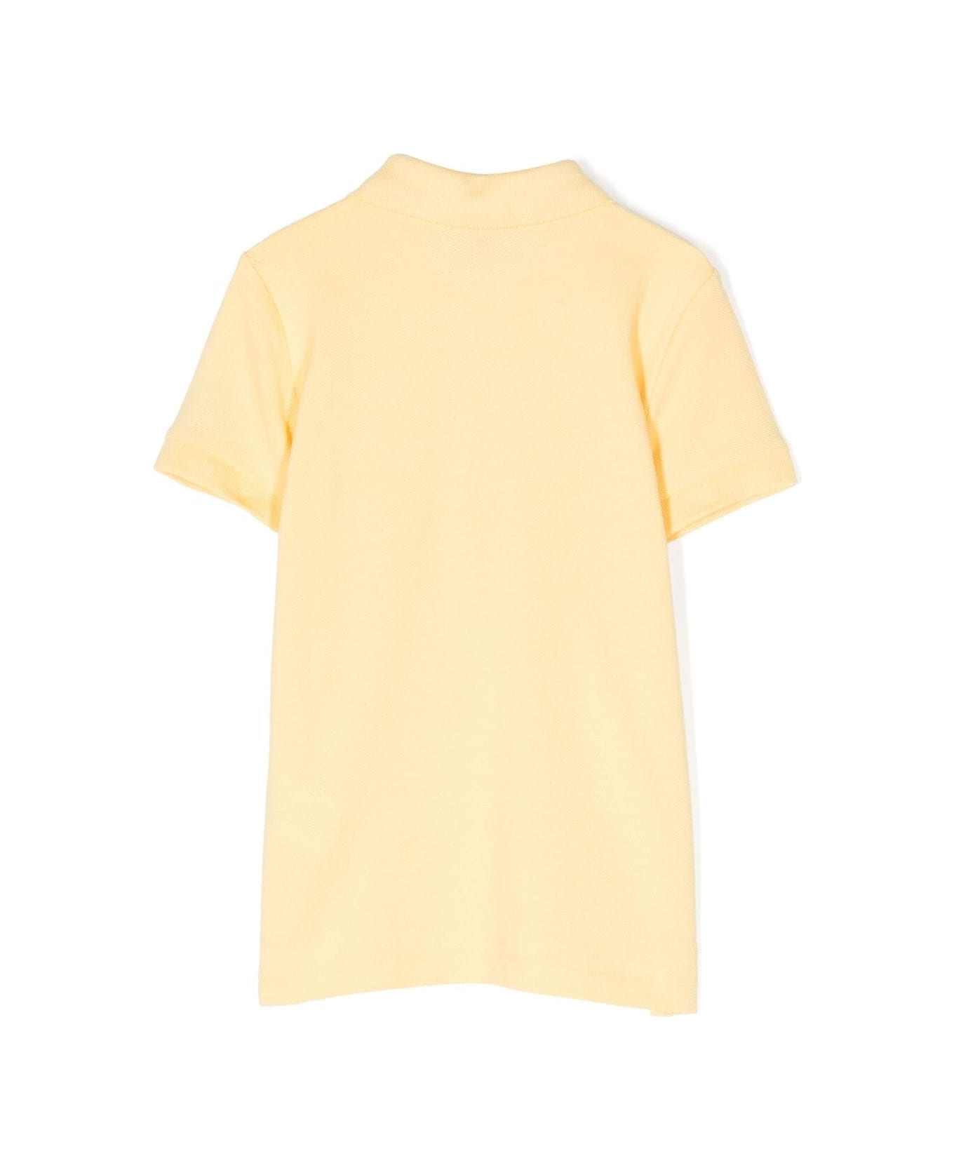 Ralph Lauren Yellow Piquet Polo With Pony - Yellow