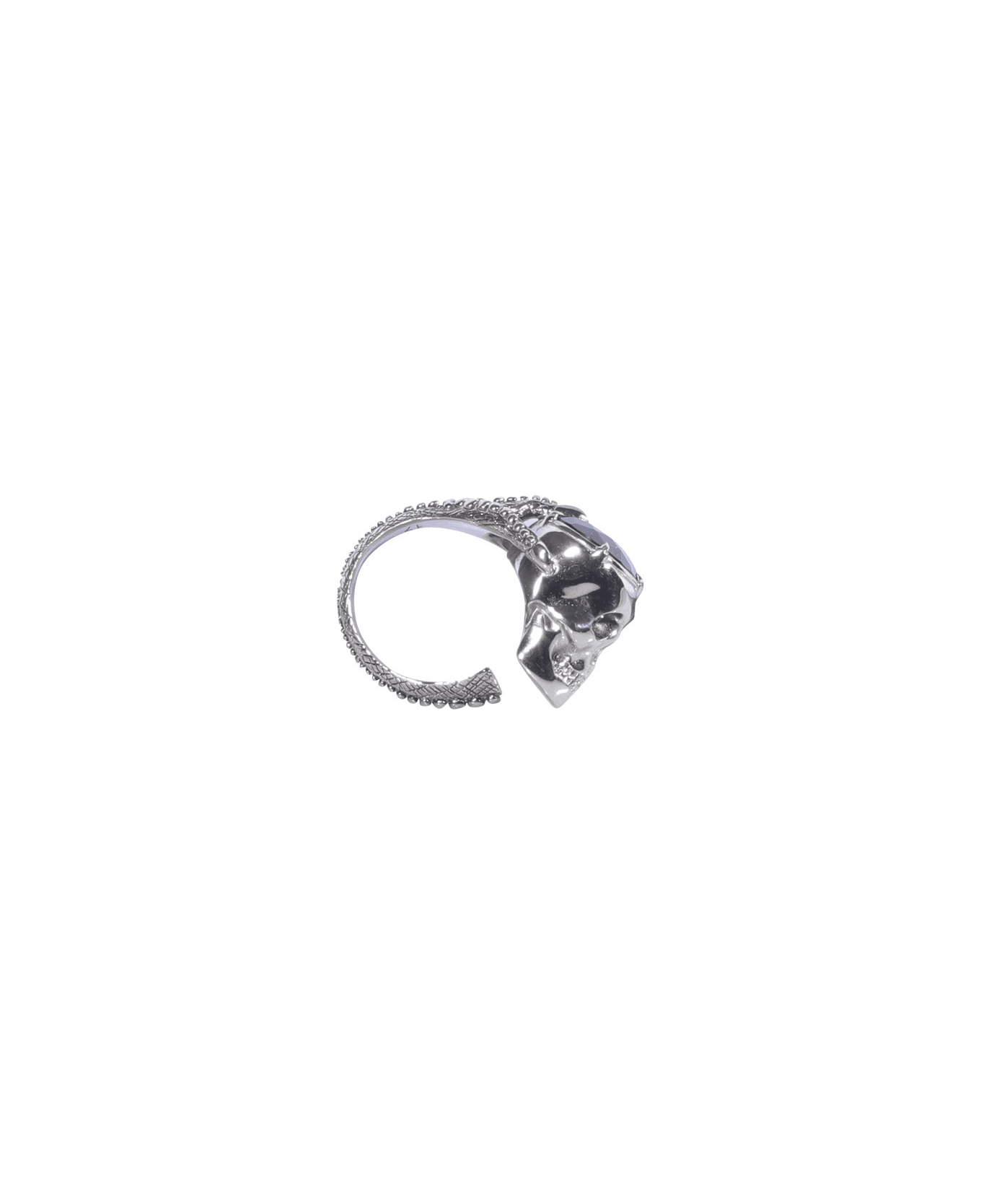 Alexander McQueen Victorian Skull Ring - Metallic