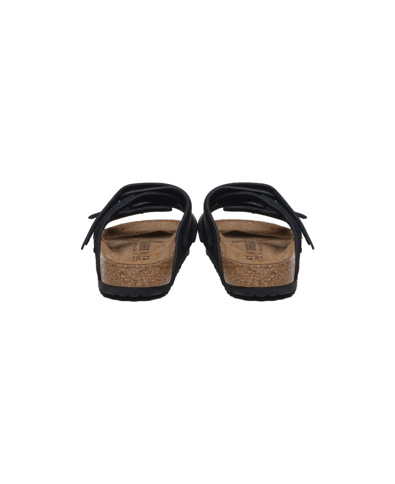 Birkenstock Uji Sandals In Oiled Leather - Black