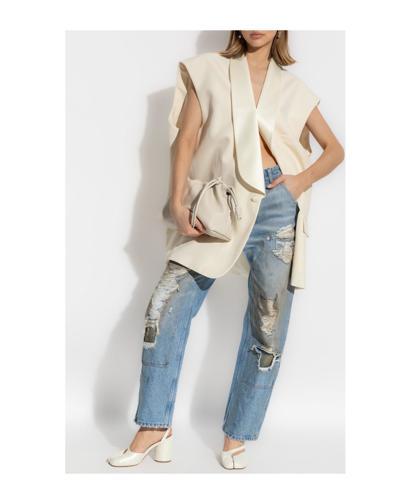 MM6 Maison Margiela 5 Pocket Jeans - Medium Blue