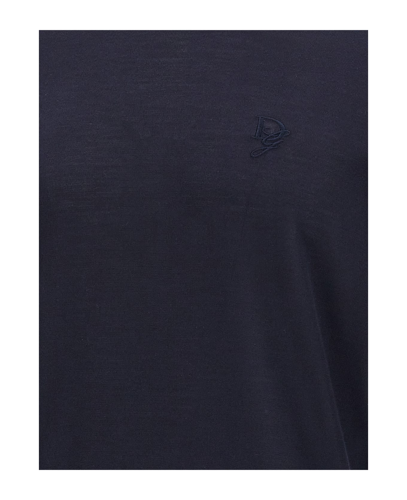 Dolce 
Gabbana Logo Embroidery Sweater - BLUSCURISSIMO