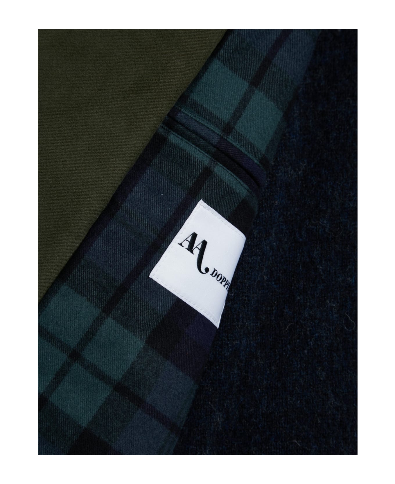 doppiaa Aaderbale Green Moleskin Jacket