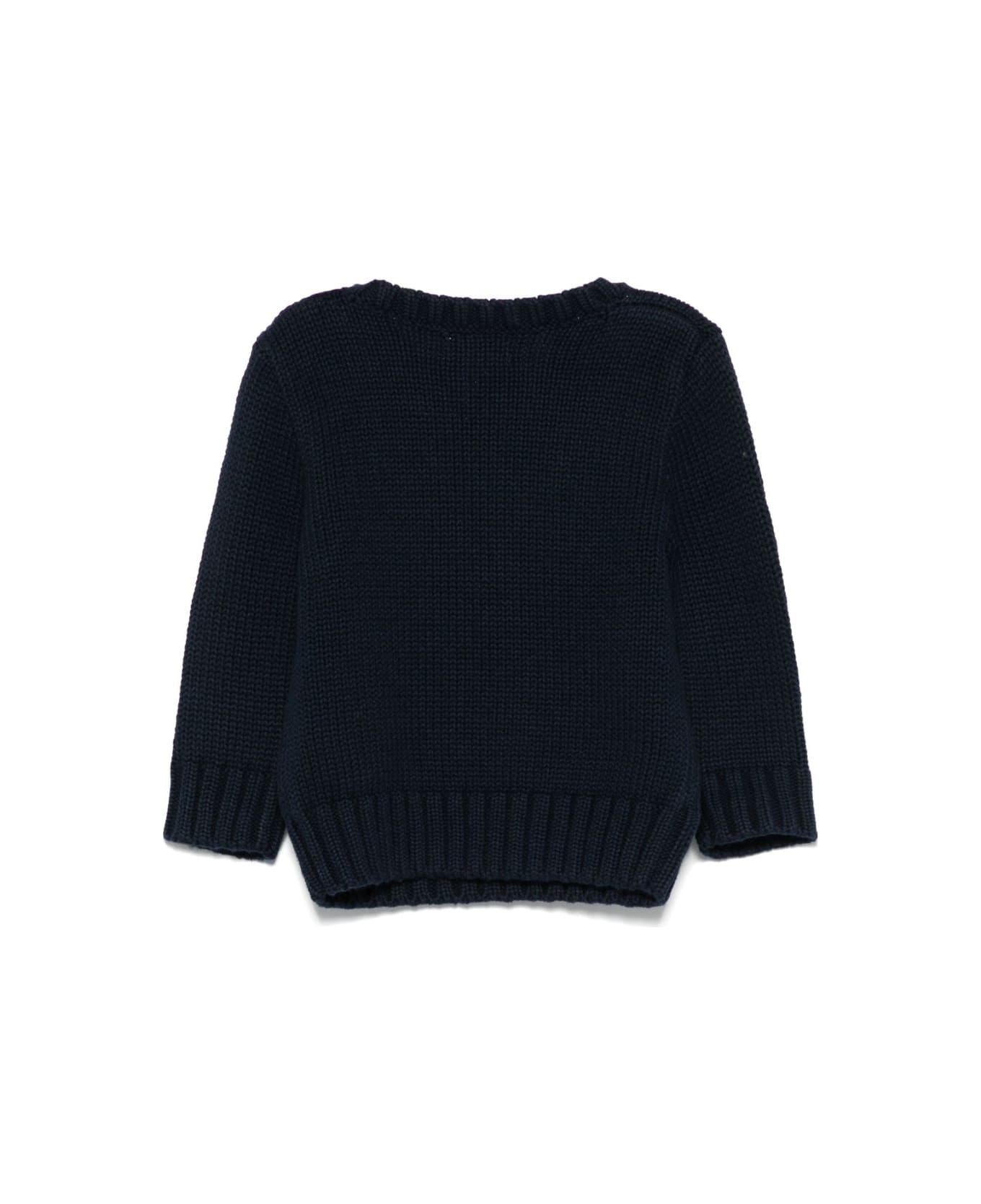 Polo Ralph Lauren Kids Navy Blue Sweater - Blue