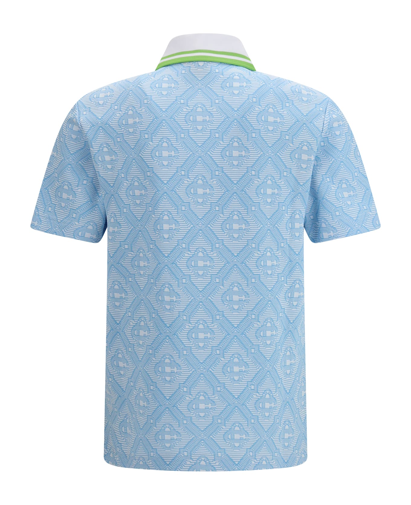 Casablanca All-over Jacquard Monogram Pattern Polo