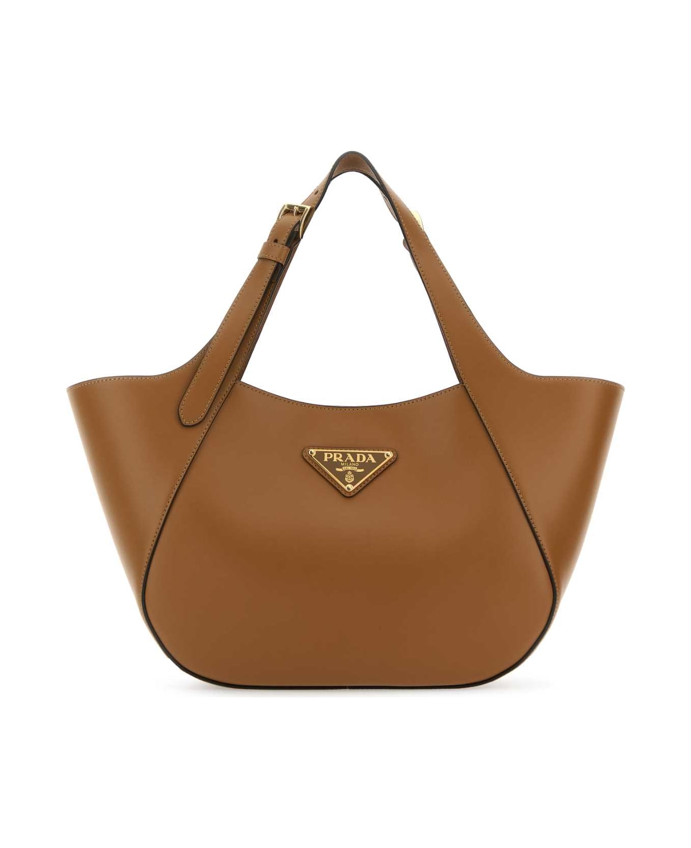 Prada Brown Leather Handbag - CARAMEL0N トートバッグ