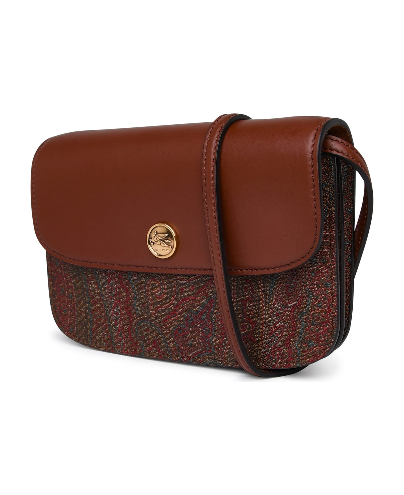Etro Essential Bag In Brown Cotton Blend - Brown ショルダーバッグ