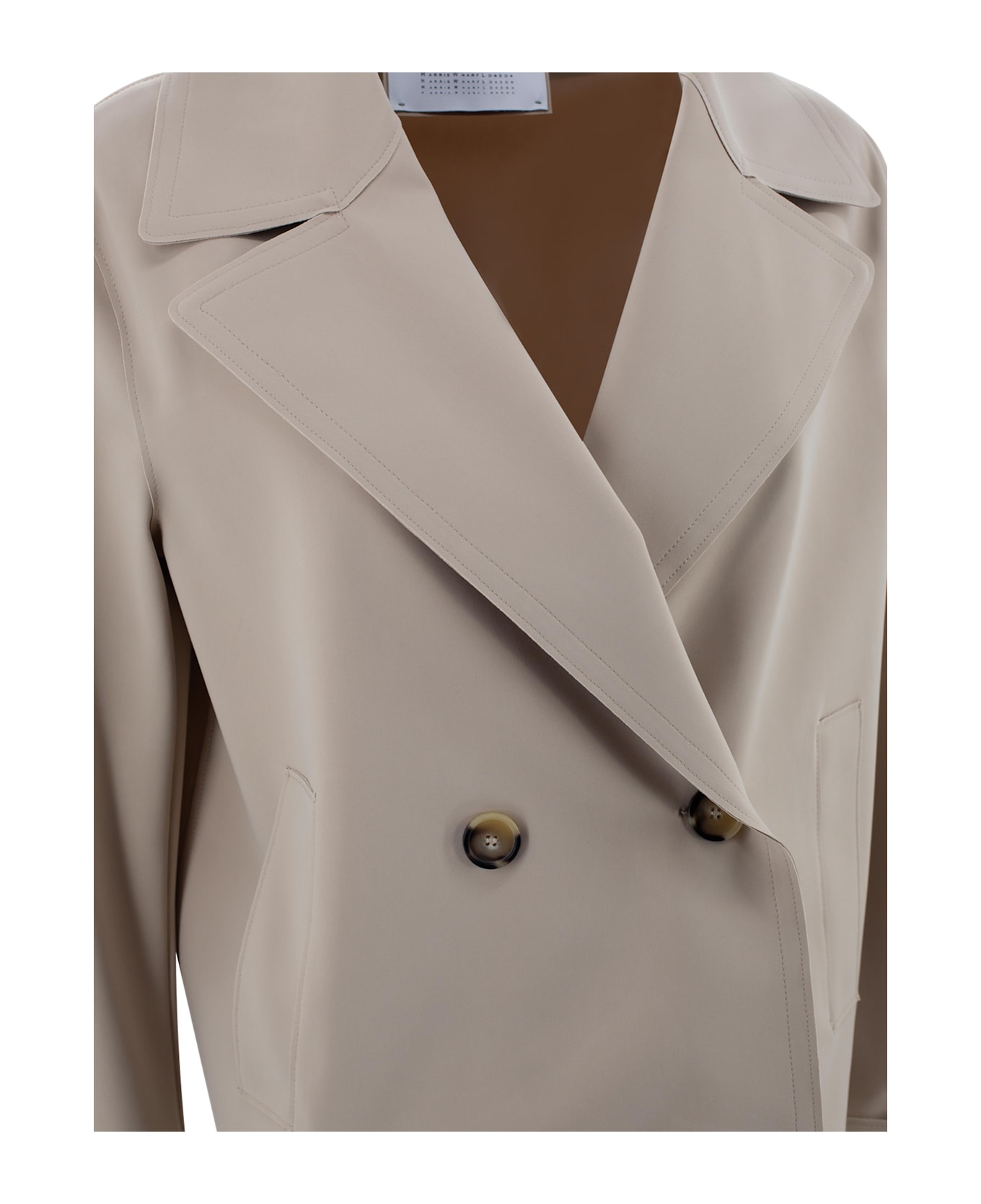 Harris Wharf London Double-breasted Jacket - Sand