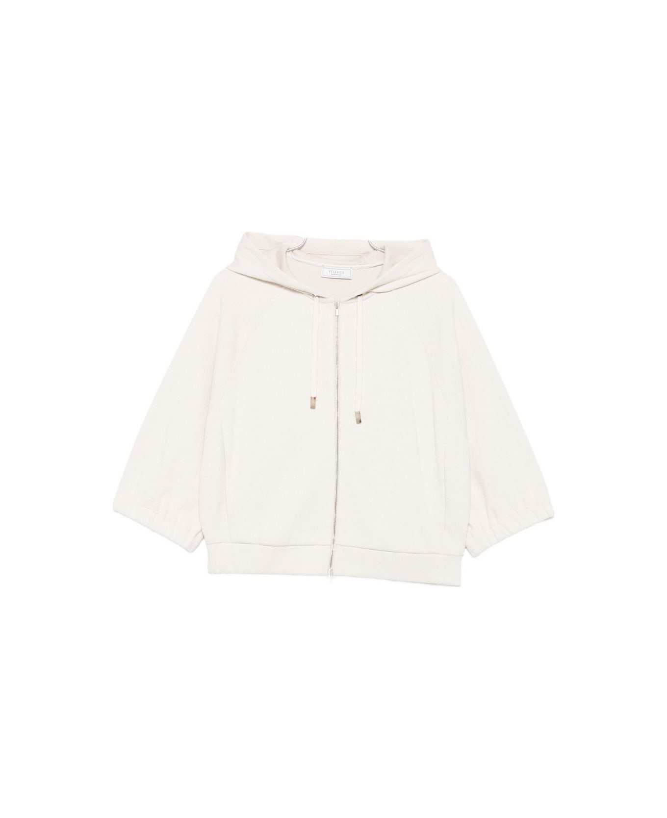 Peserico Beige Sweatshirt With Hood - Beige