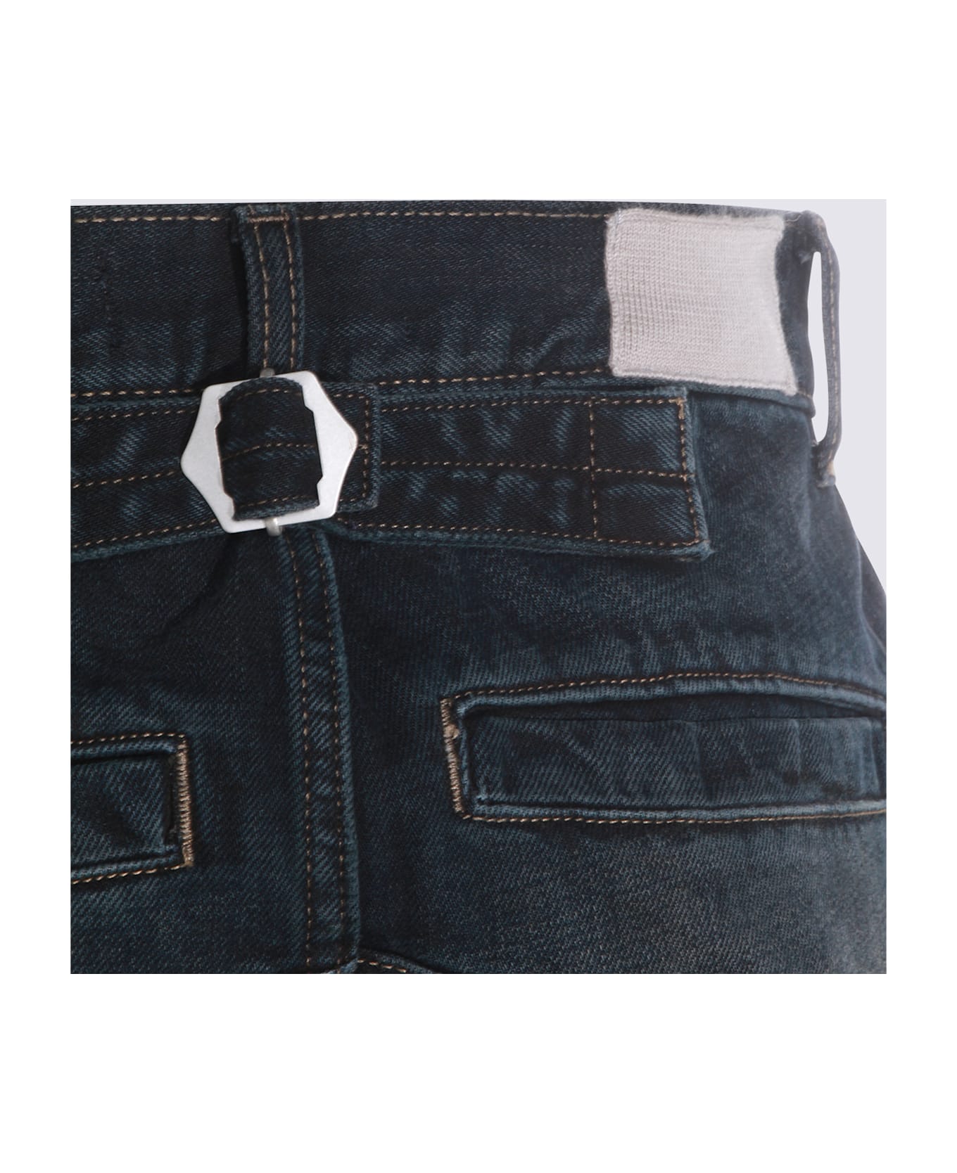 Aya Muse Black Cotton Jeans - VINTAGE BLACK