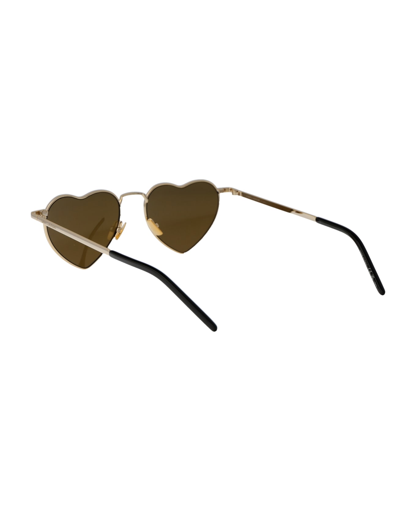 Saint Laurent Eyewear Sl 301 Loulou Sunglasses - 015 GOLD GOLD BROWN
