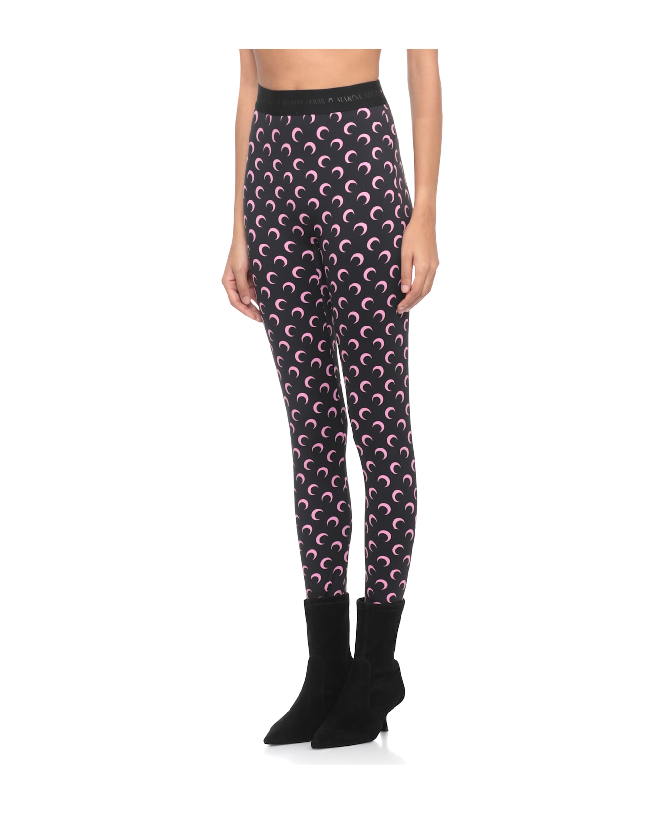 Marine Serre Moon Leggings - BLACK