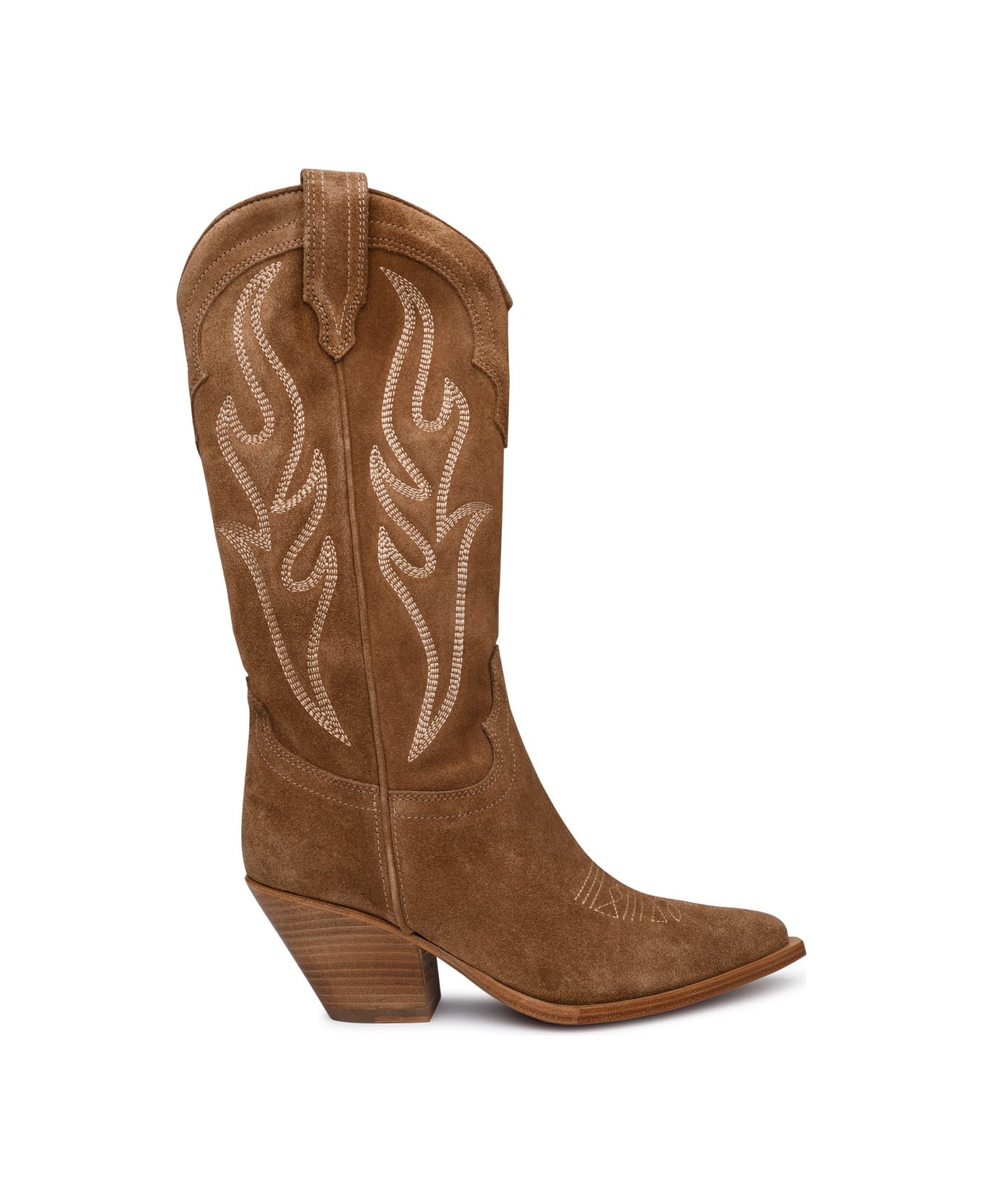 Sonora Santa Fe Beige Suede Boots - Brown ブーツ