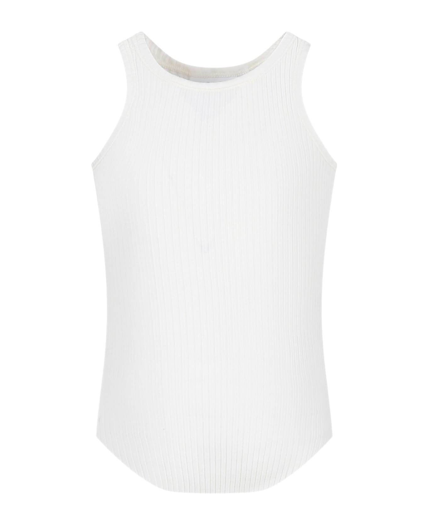 Molo White Tank For Girl - White Tシャツ＆ポロシャツ