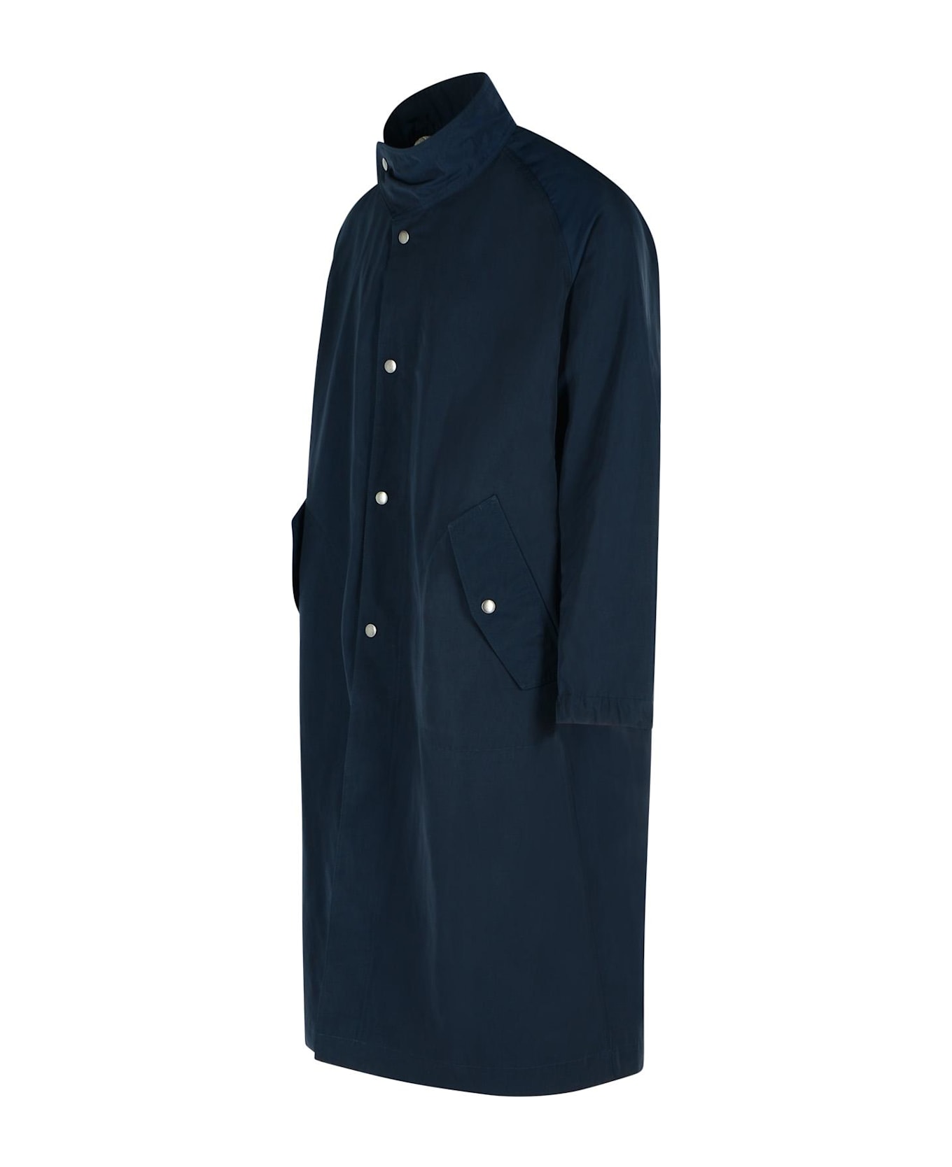 Dries Van Noten 
rannon
 Navy Polyester Coat - Navy