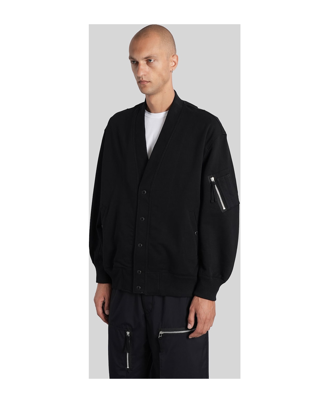 Comme des Garçons Homme Casual Jacket In Black Cotton - black