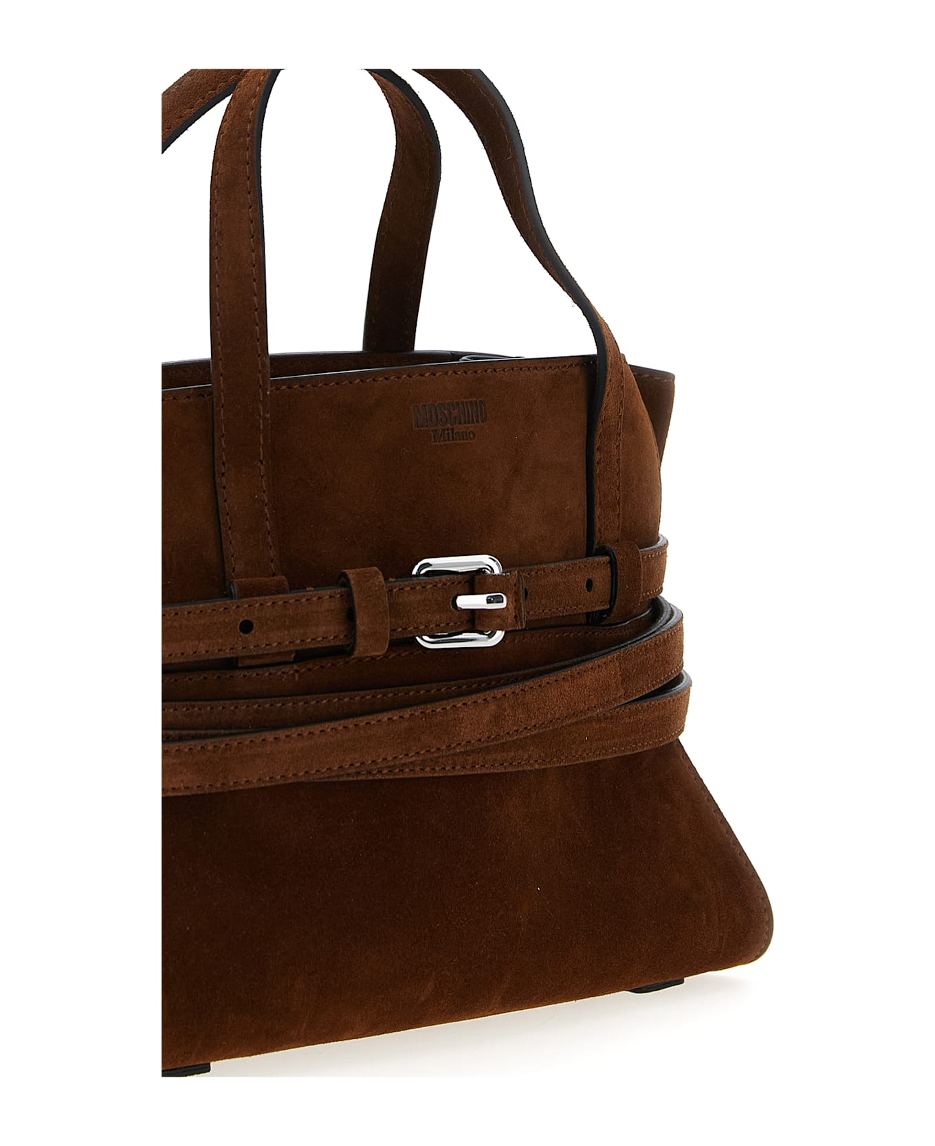 Moschino 
tie Me
 Small Handbag - Brown