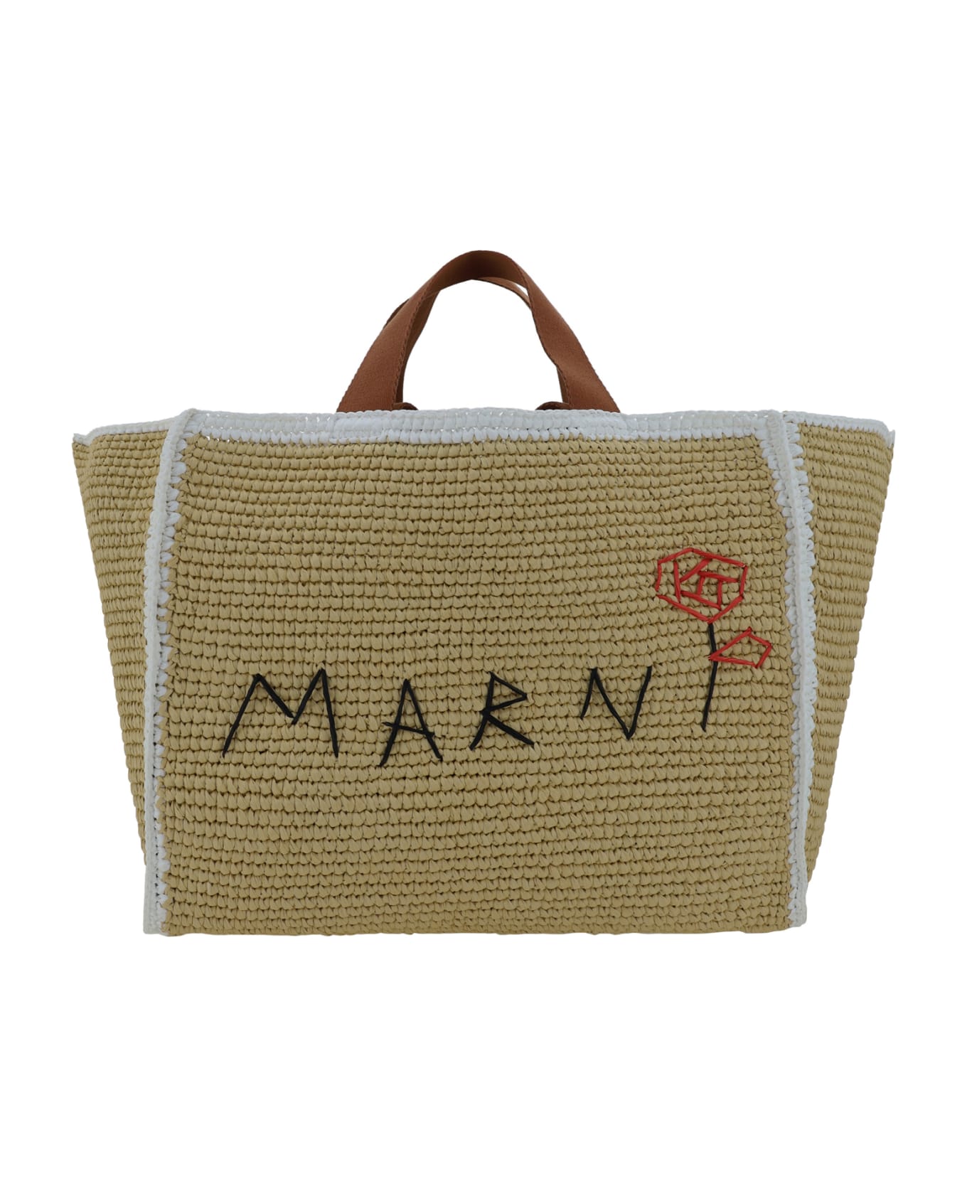 Marni Tote Sillo Medium Handbag - Natural