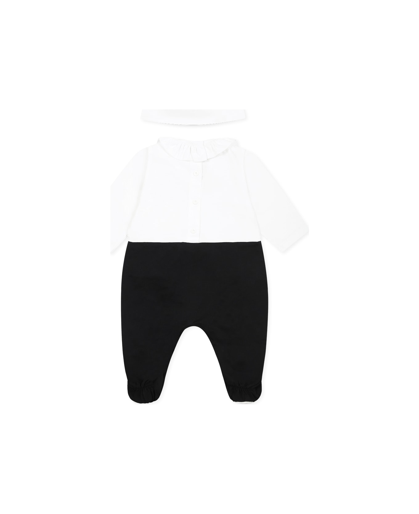 Balmain Multicolor Set For Baby Girl With Golden Logo - Multicolor