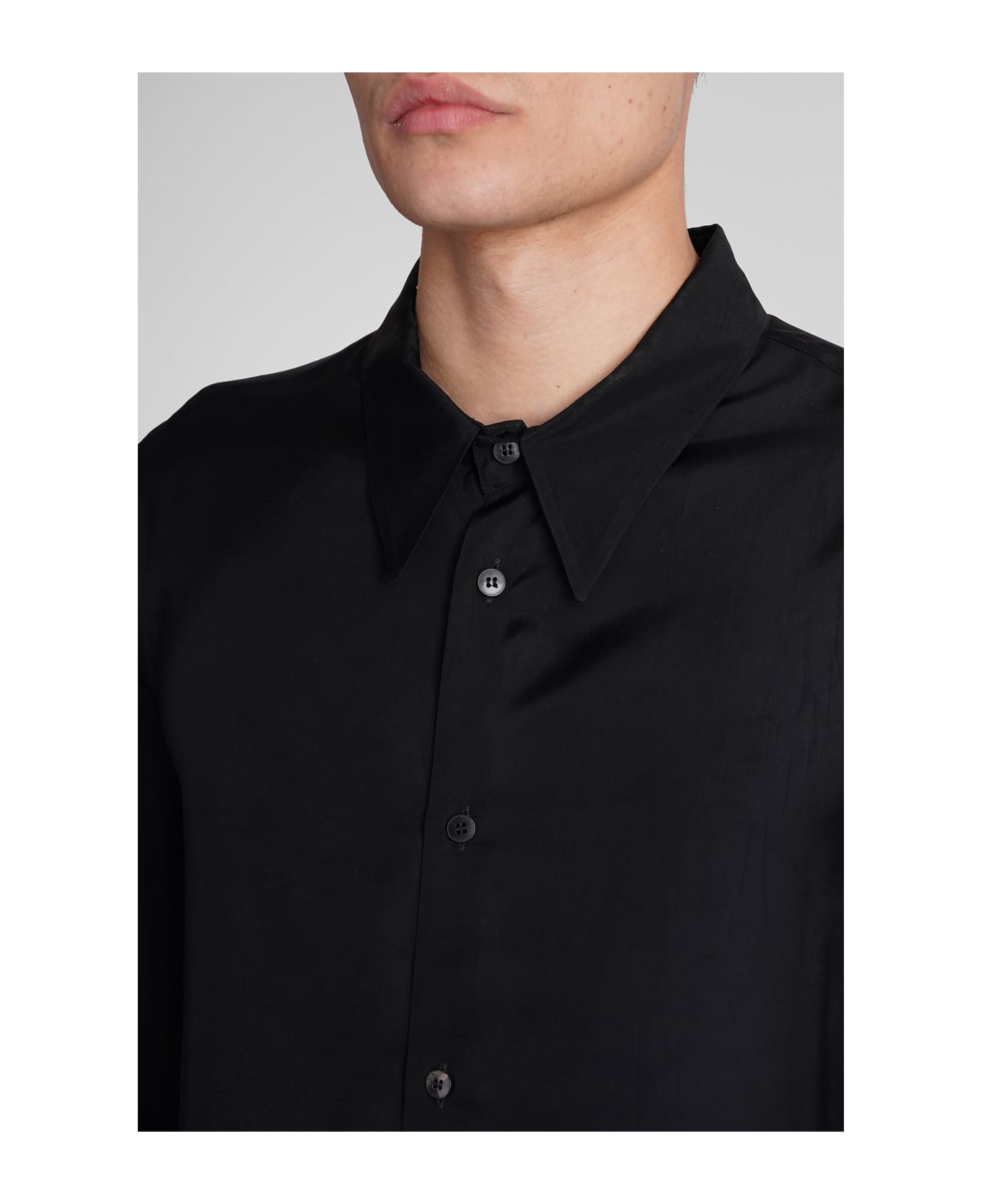 Sapio N16 Shirt In Black Polyamide Polyester - black