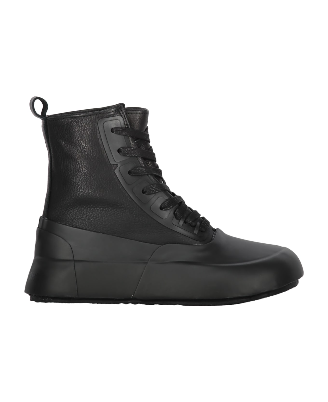 AMBUSH Leather High-top Sneakers - black