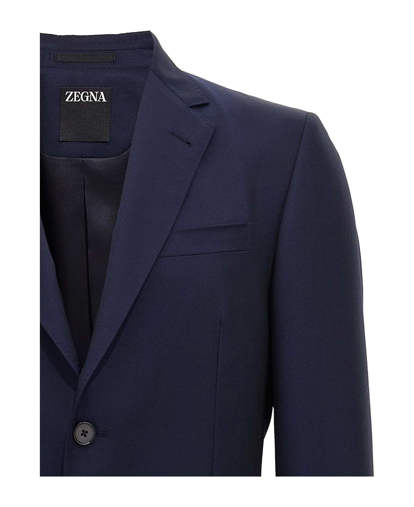 Zegna Single-breasted Blazer - Blue
