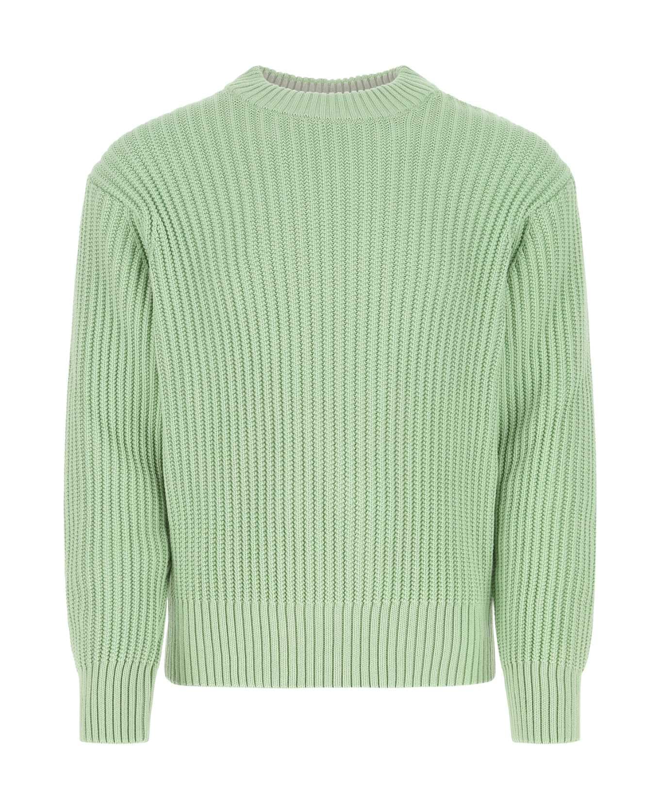 Ami Alexandre Mattiussi Pastel Green Cotton Blend Sweater - 444