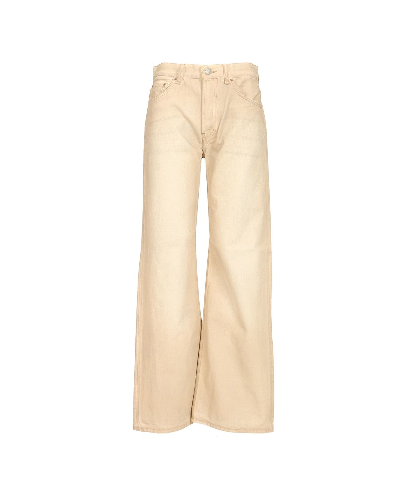 Acne Studios Wide Leg Jeans - Beige